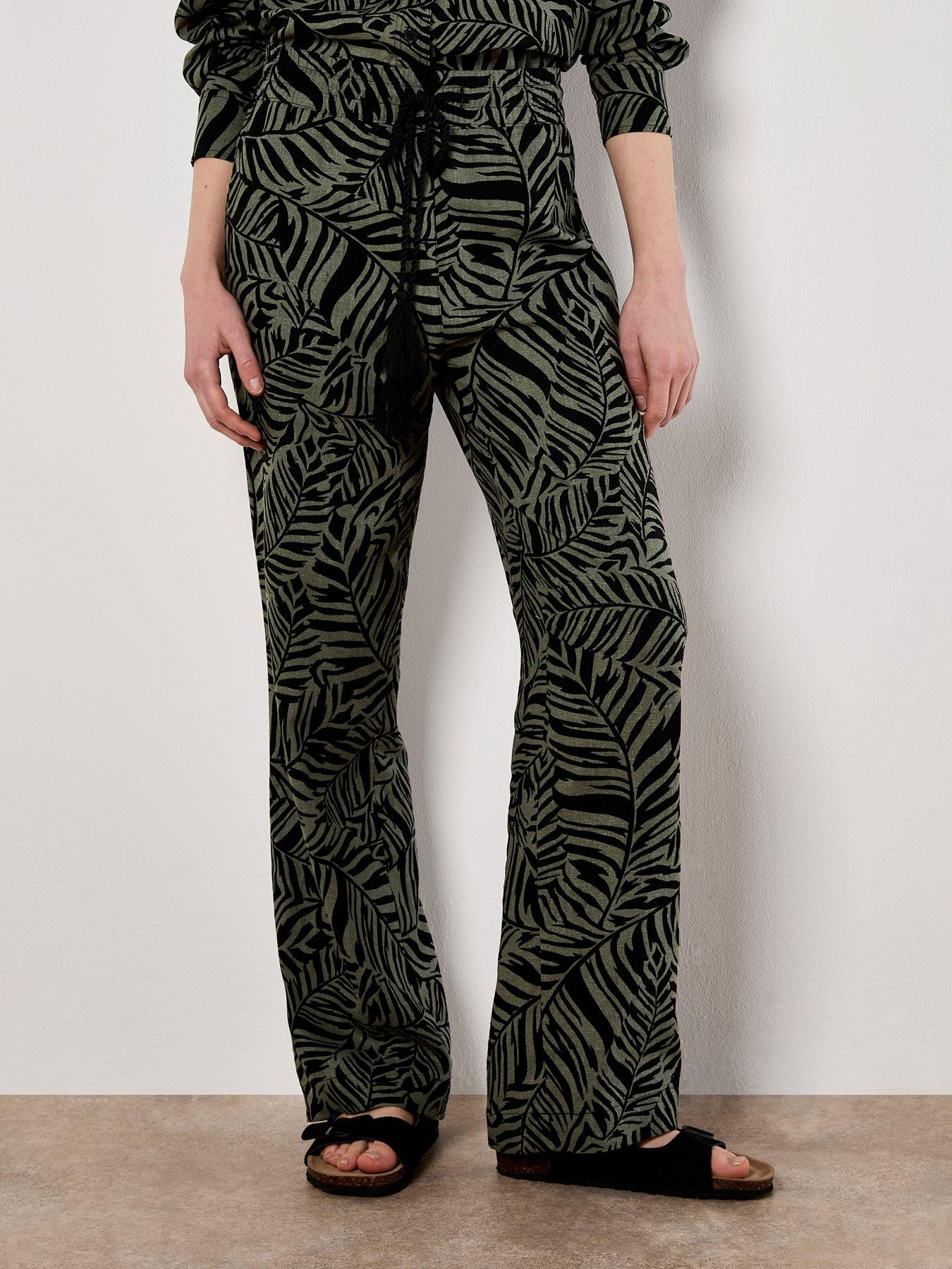 undefined Bold Leaf Abstract Trouser