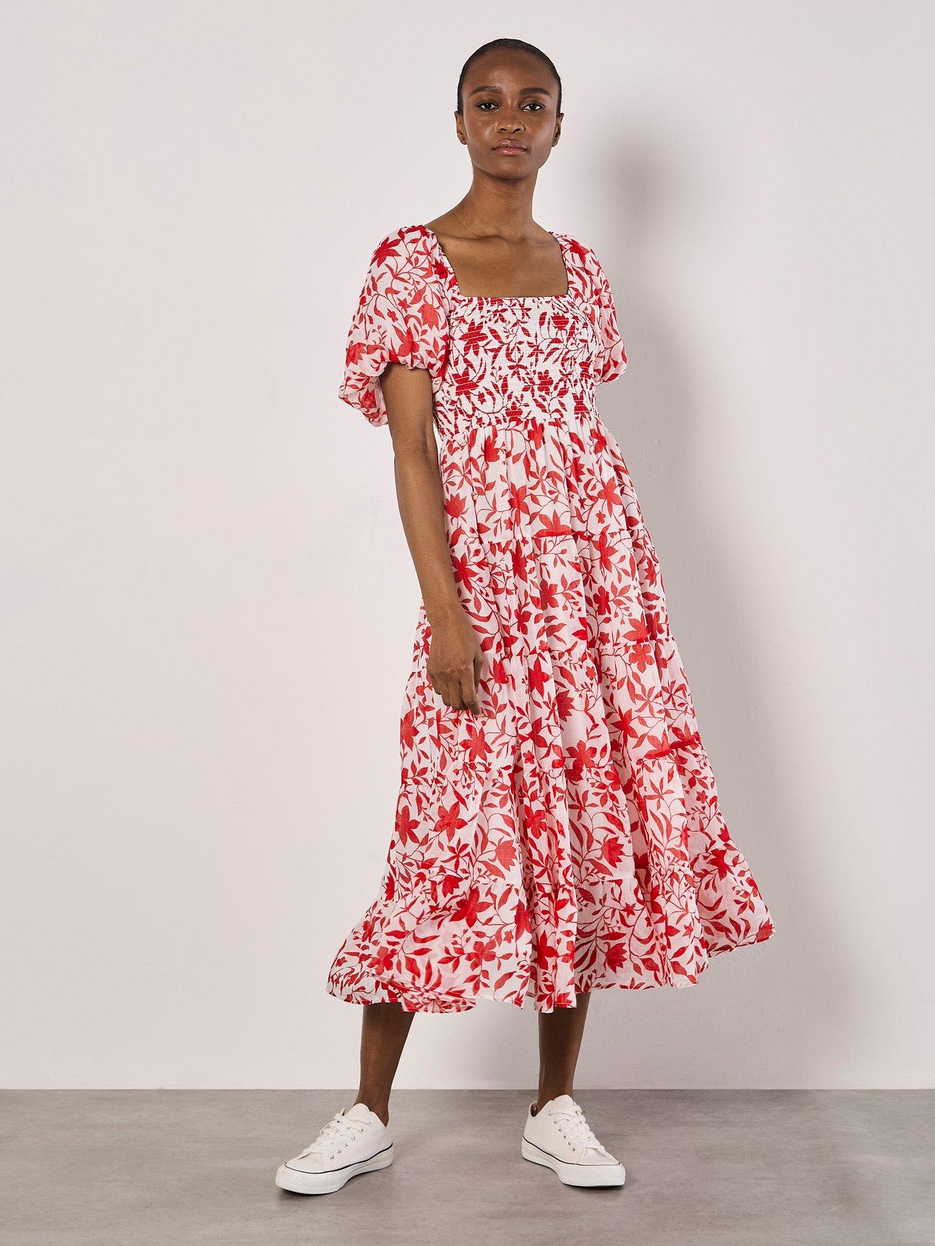 undefined Silhouette Starflower Midi Dress
