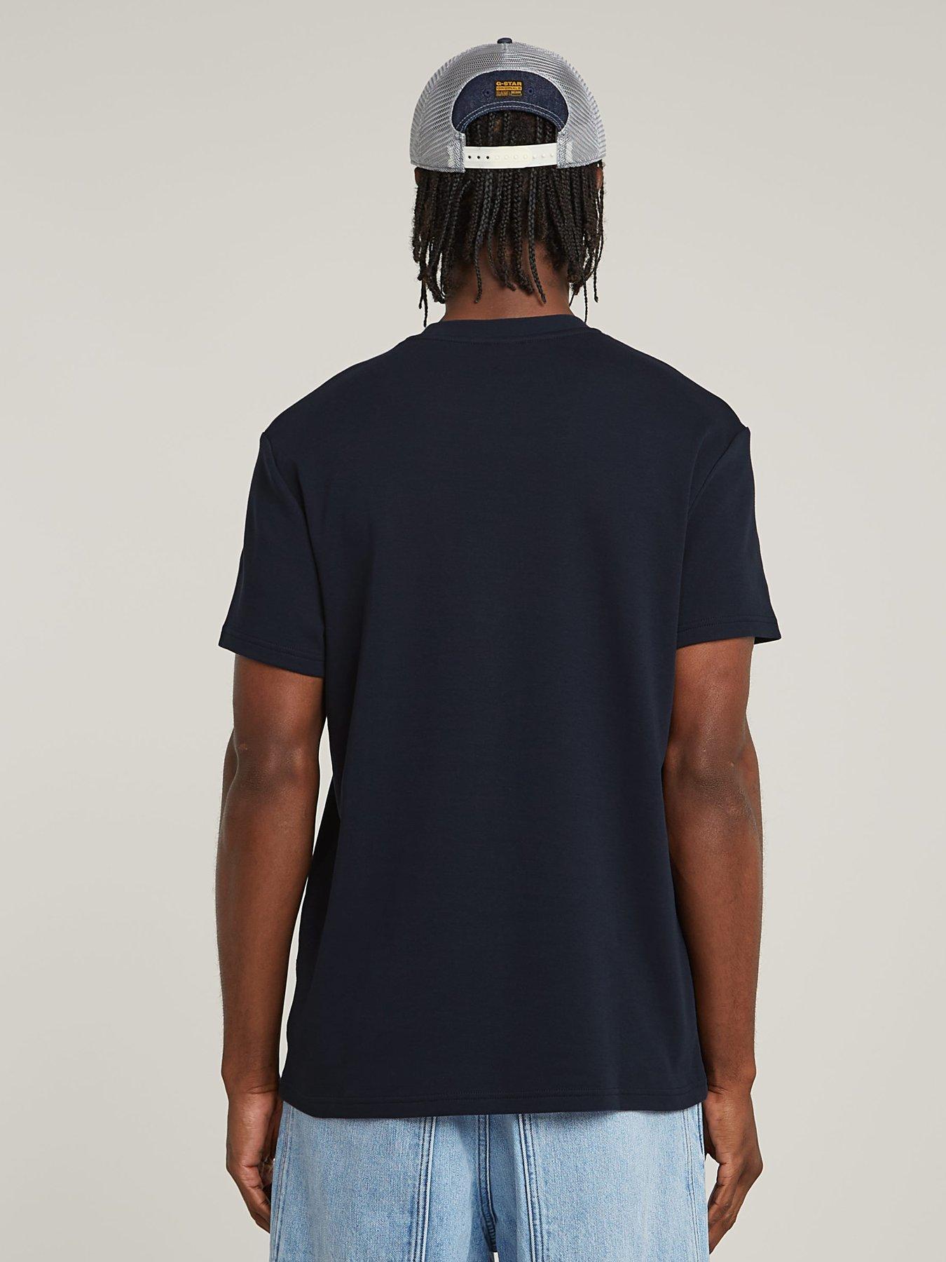 Image 2 of 5 of G-Star RAW G-star Script Relaxed T-shirt -navy