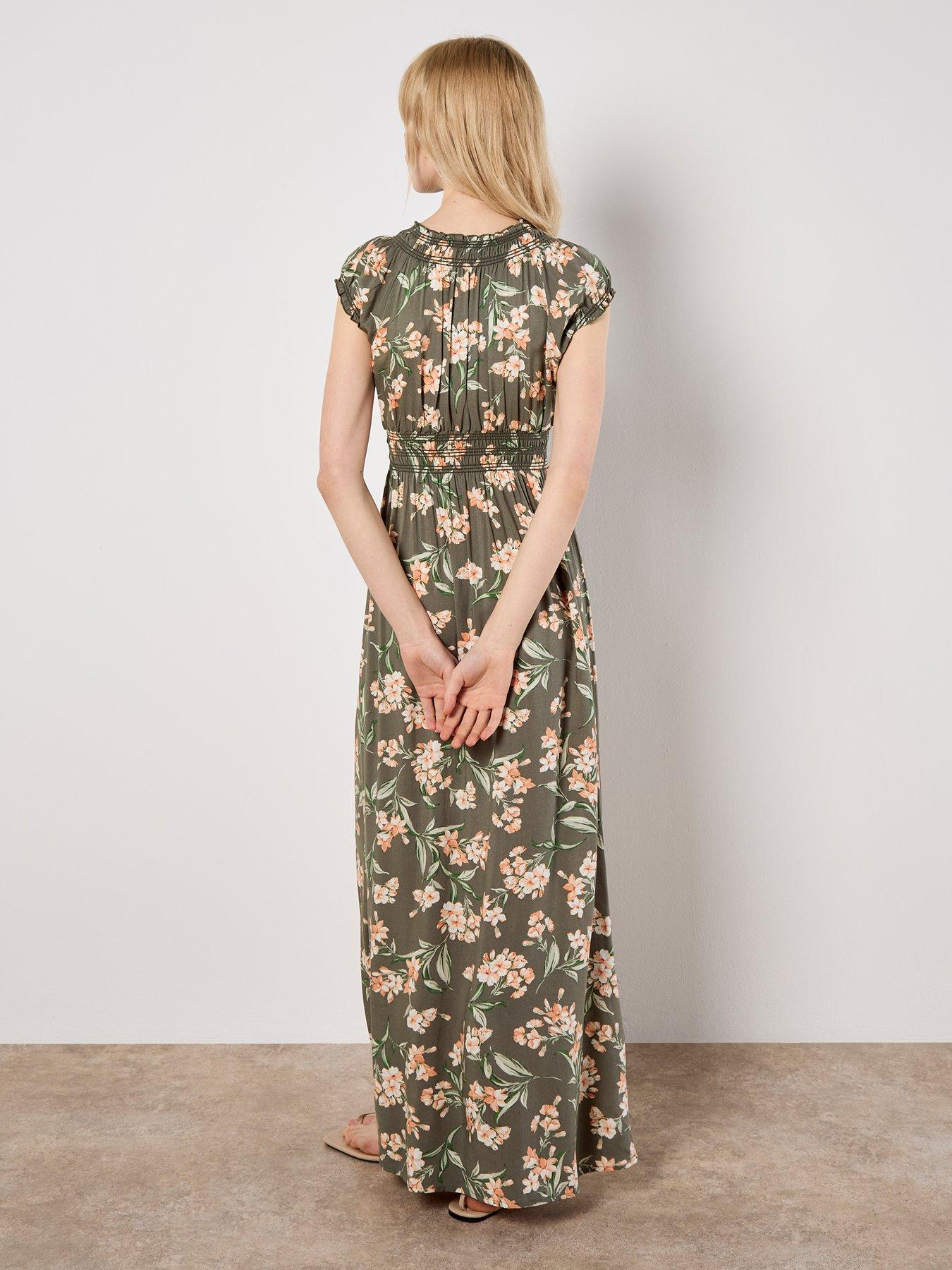  image of apricot-flowing-jasmine-maxi-dress
