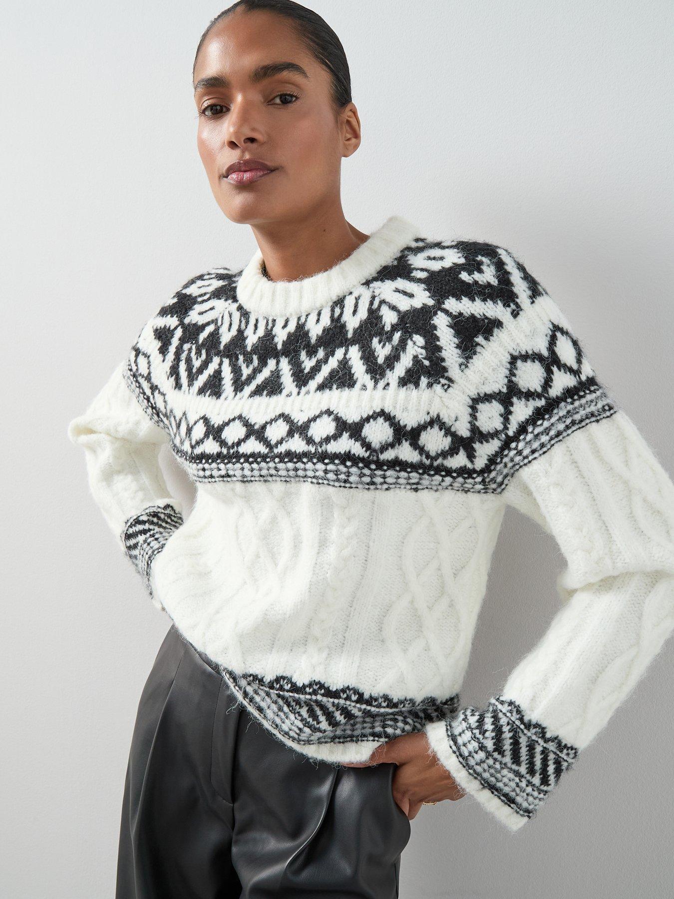 the-very-collection-crew-neck-fairisle-jumper-with-wool-mono