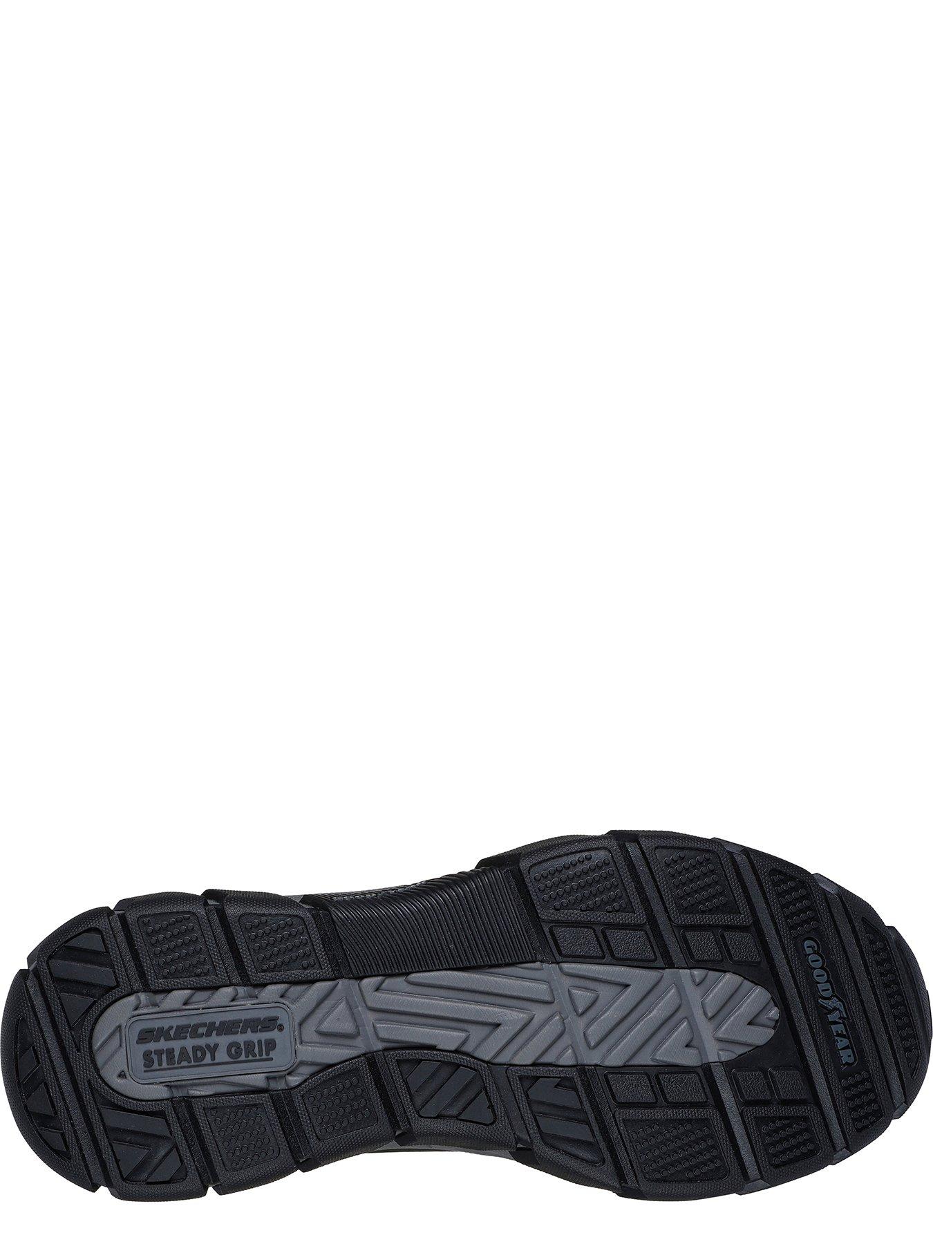 Image 4 of 5 of Skechers Respected John Deere Waterproof Mid Top Leather Lace Up Boots- Black