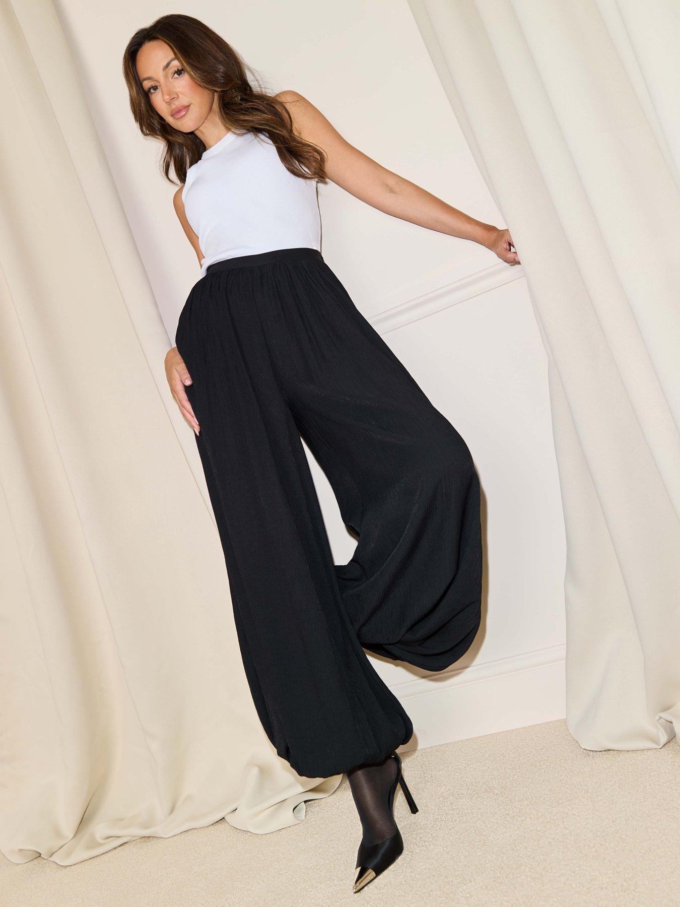 undefined Soft Balloon Trousers - Black
