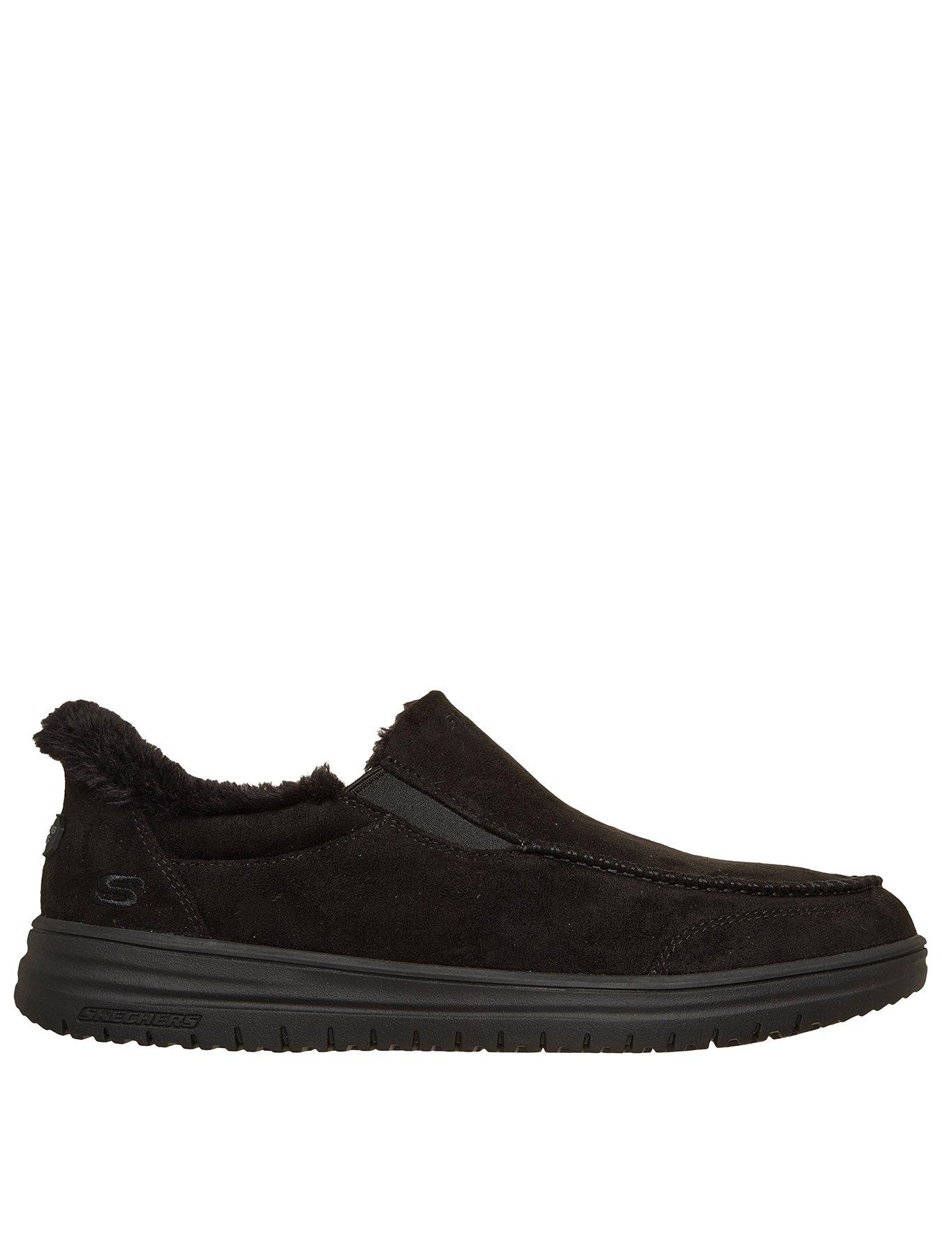  image of skechers-murette-slip--ins-moc-toe-slipper--black