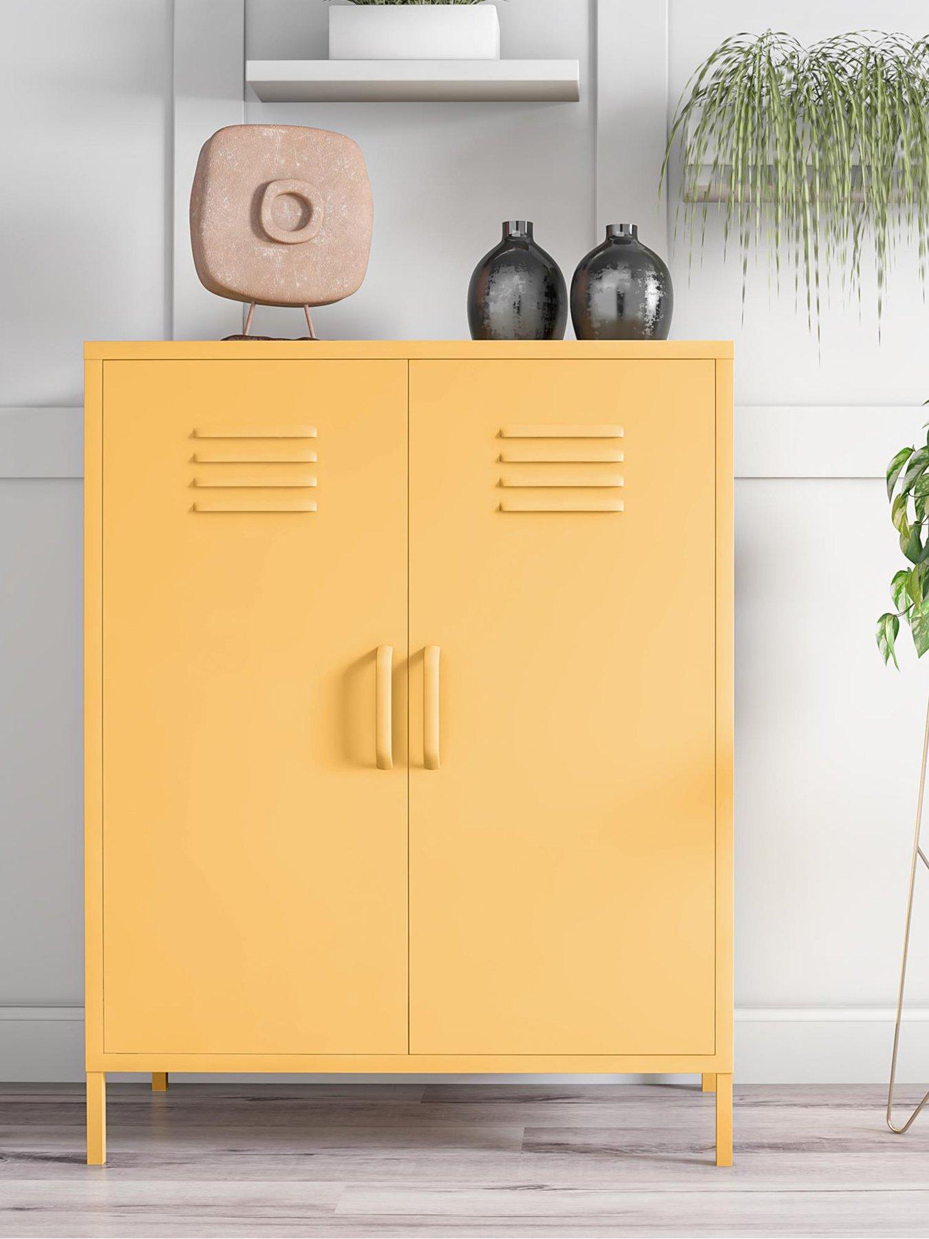 Dorel Home 2 Door Metal Storage Cabinet