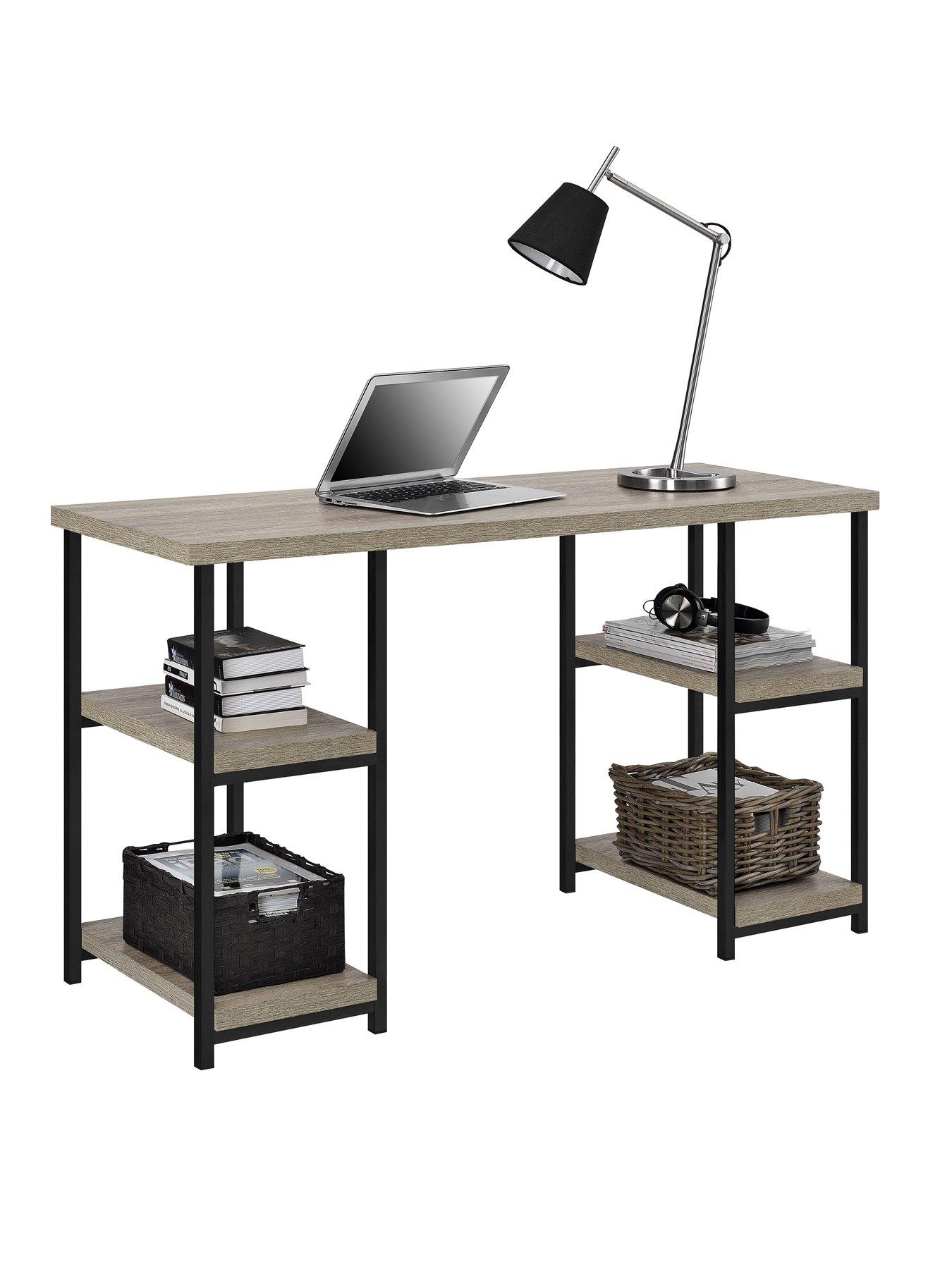  image of dorel-home-elmwood-double-pedestal-desk