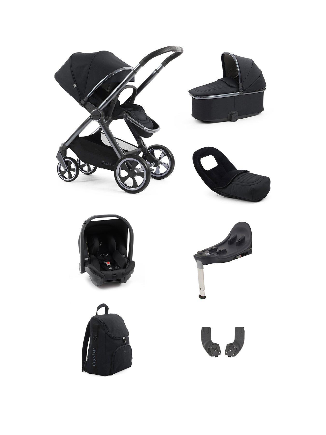 Oyster 4 Luxury Pushchair Bundle - Carbonite