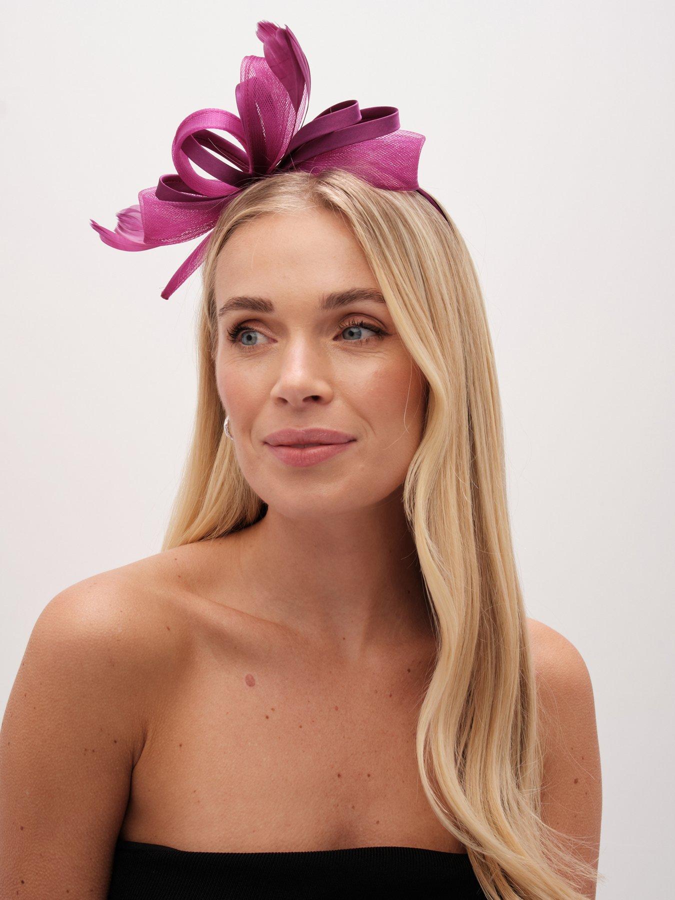  image of jon-richard-medium-berry-fascinator-headband