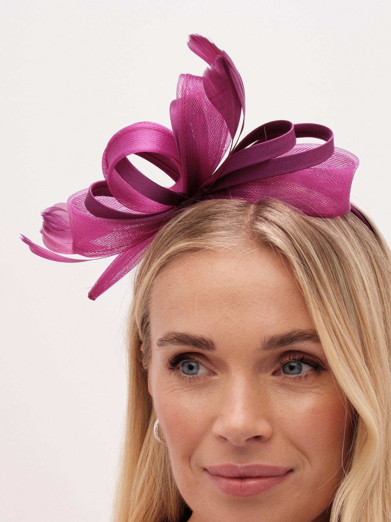  image of jon-richard-medium-berry-fascinator-headband