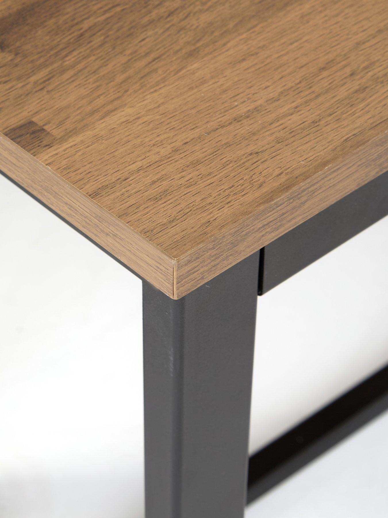  image of very-home-harlem-mid-oak-dining-table-amp-2-benches-fsc-certified