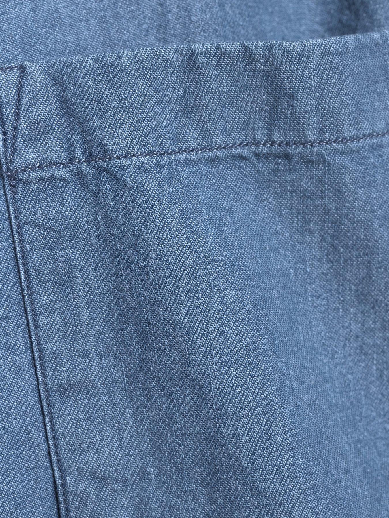 Image 4 of 5 of Selected Homme Regular Fit Long Sleeve Denim Shirt - Blue