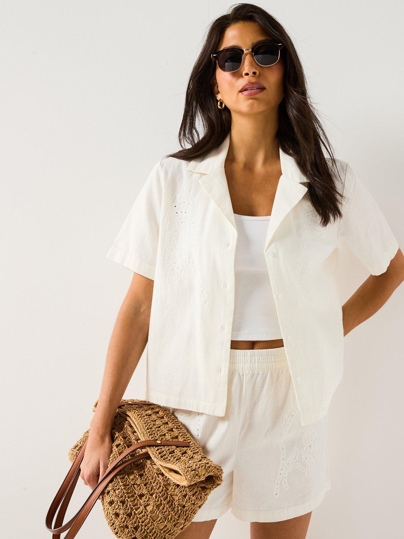 undefined Bella Loose Shirt - White