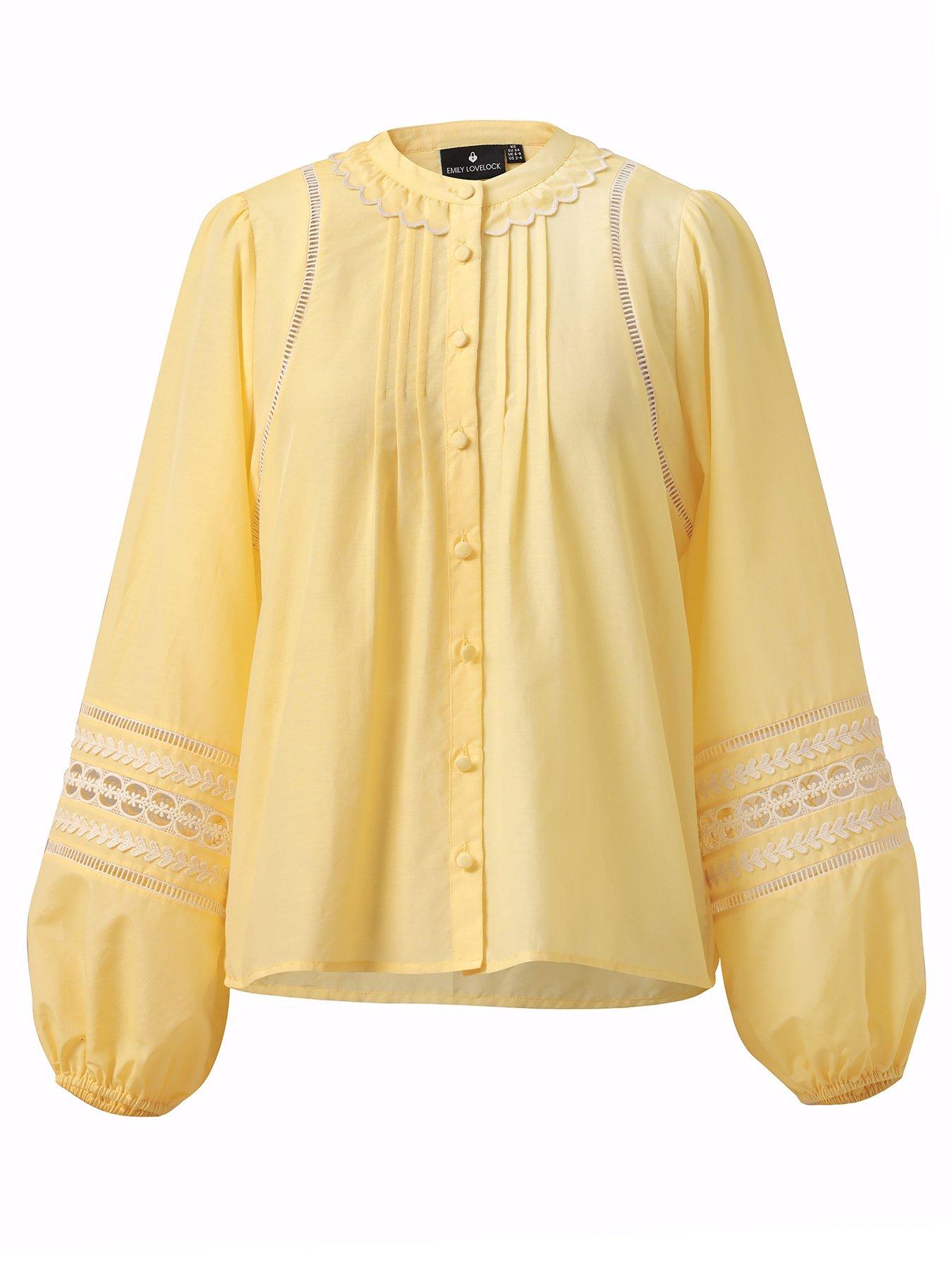 Emily Lovelock Martha Lace Detail Blouse