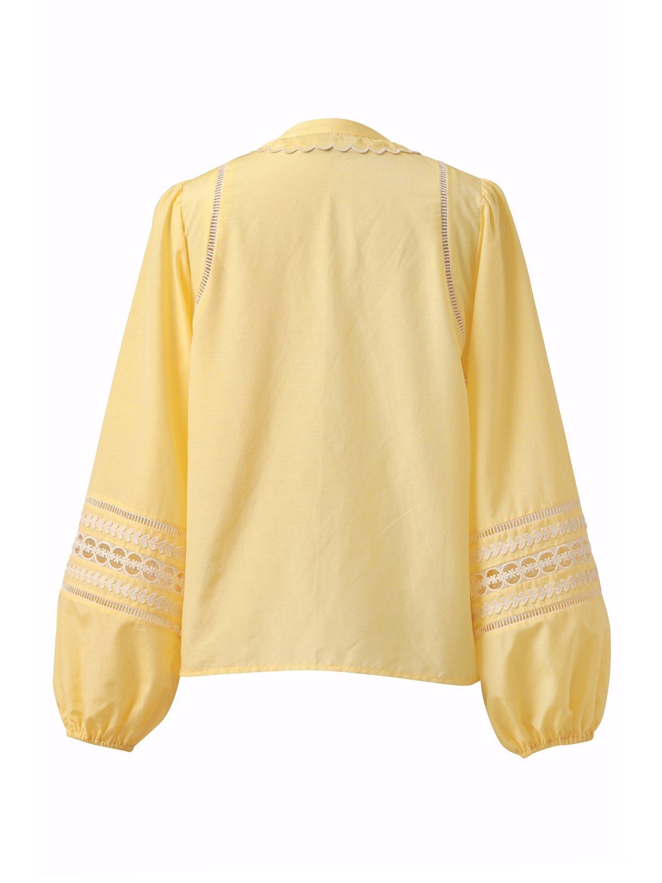 back image of emily-lovelock-martha-lace-detail-blouse