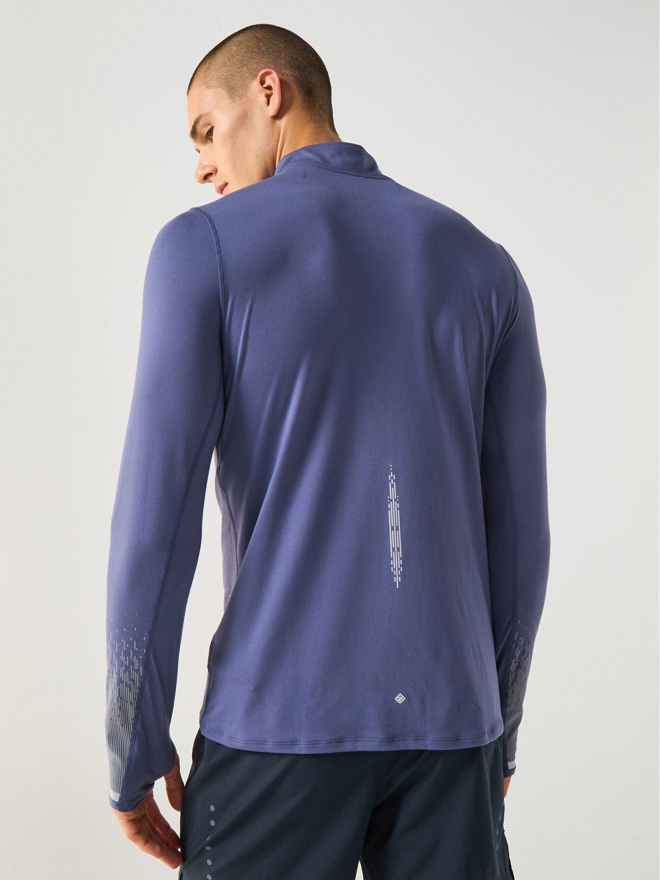 Image 2 of 6 of Ronhill Men's Running Tech Reflect 1/2 Zip - Grey