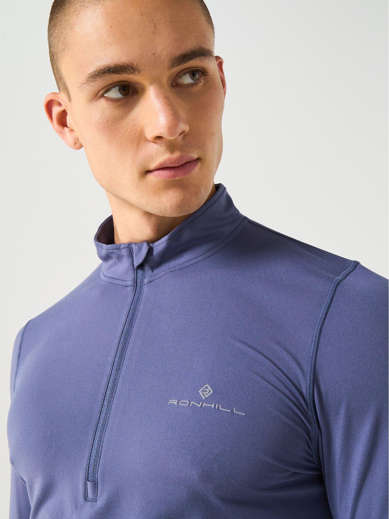 Image 5 of 6 of Ronhill Men's Running Tech Reflect 1/2 Zip - Grey