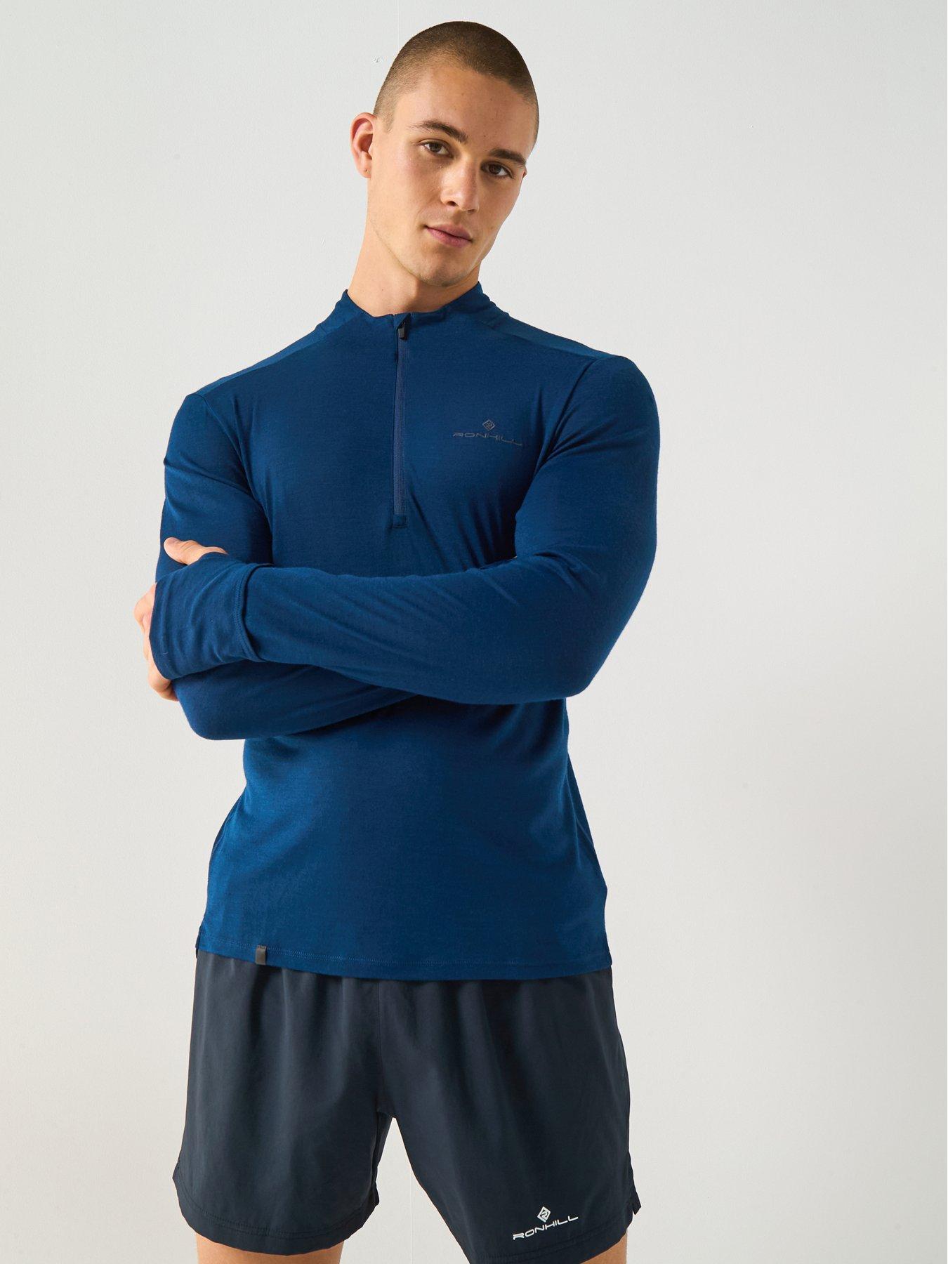 Ronhill Men's Running Tech Merino 1/2 Zip - Navy