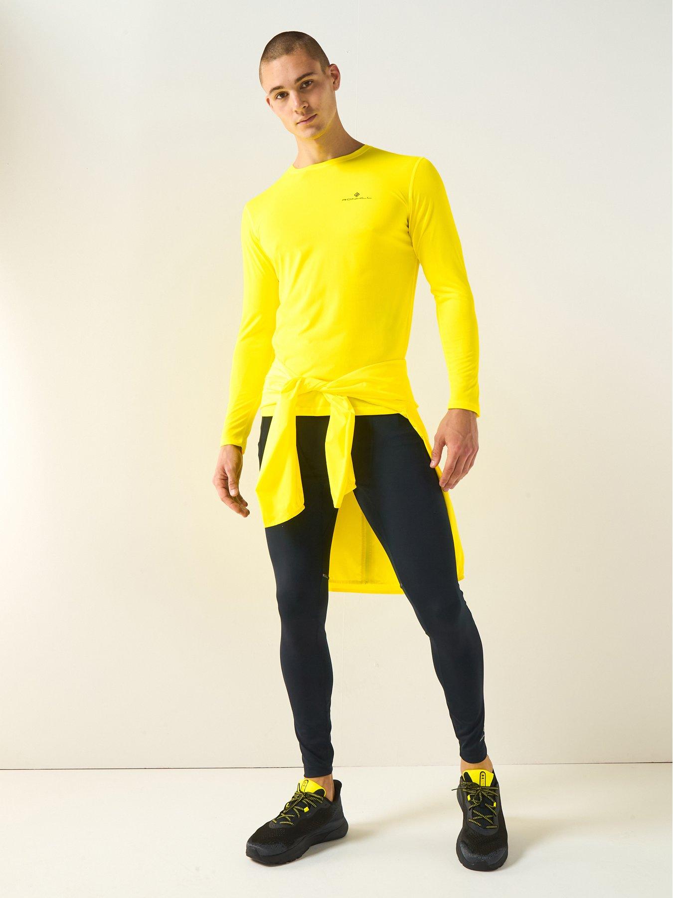 Image 3 of 6 of Ronhill Men's Running Core Long Sleeve Tee - Yellow