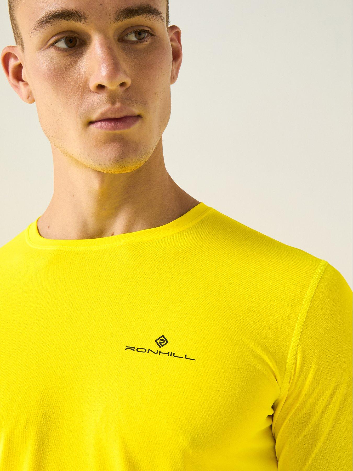 Image 4 of 6 of Ronhill Men's Running Core Long Sleeve Tee - Yellow