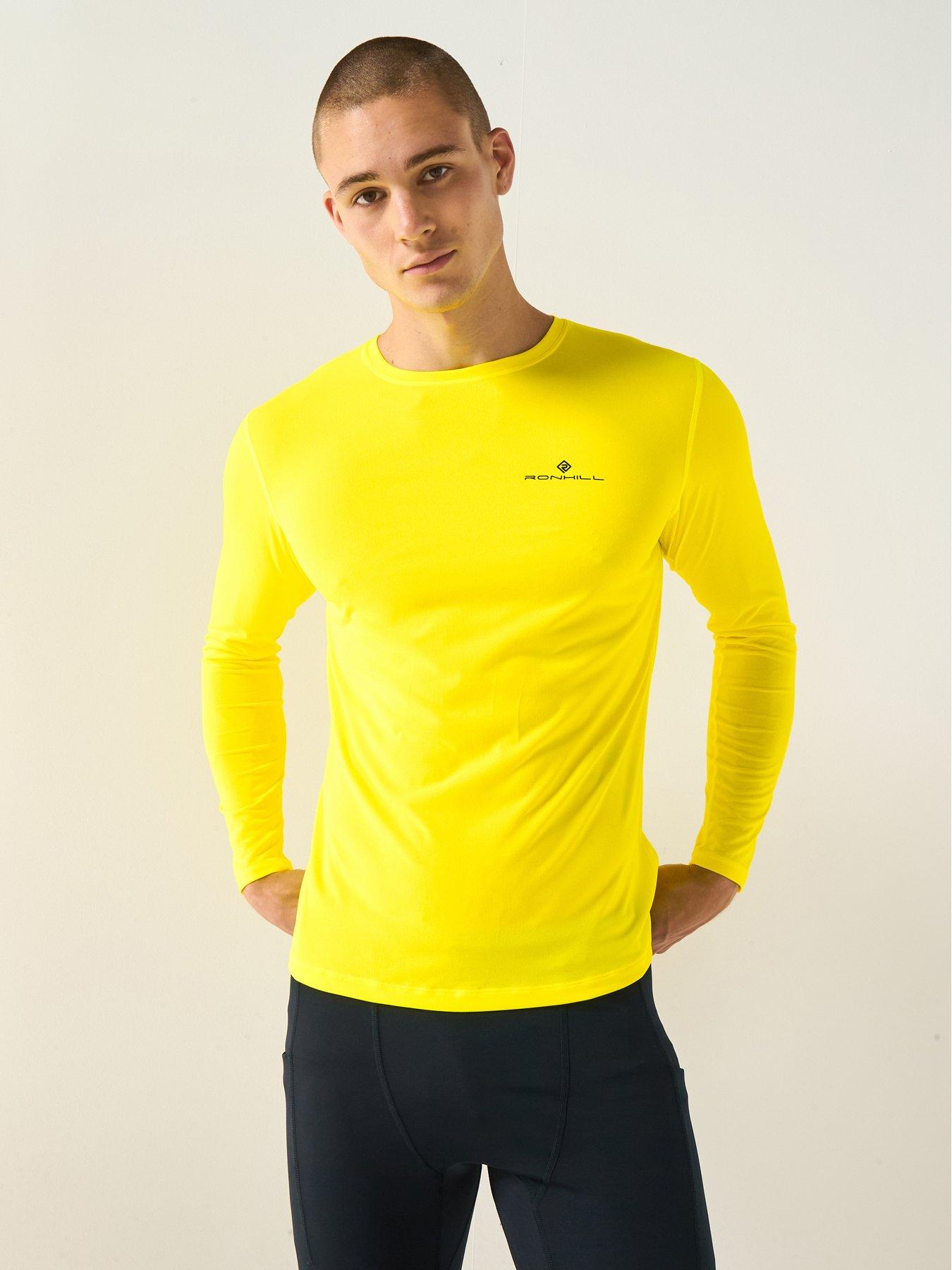 Image 6 of 6 of Ronhill Men's Running Core Long Sleeve Tee - Yellow