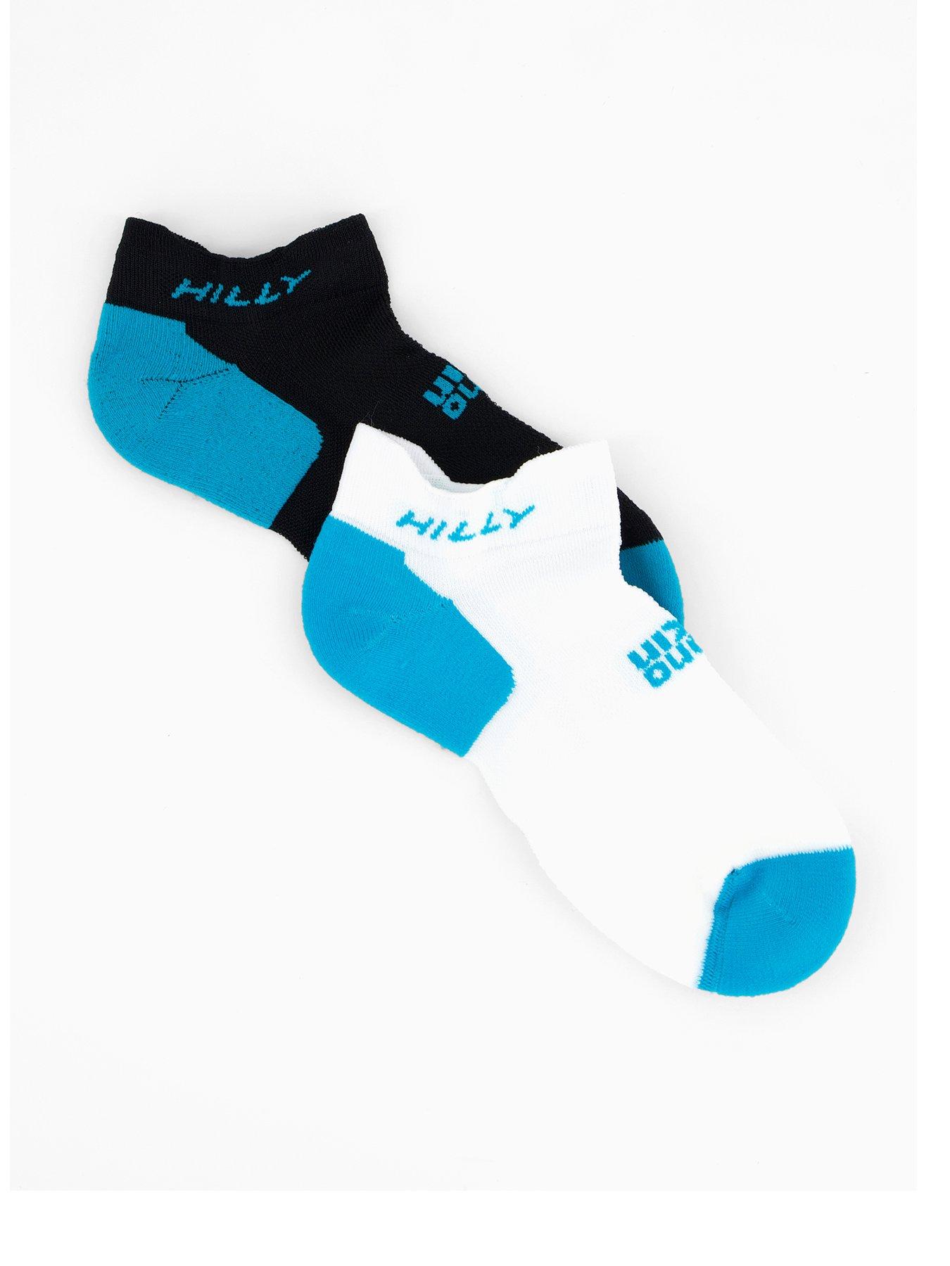 undefined Running Twin Pack Active Quarter Socks - White