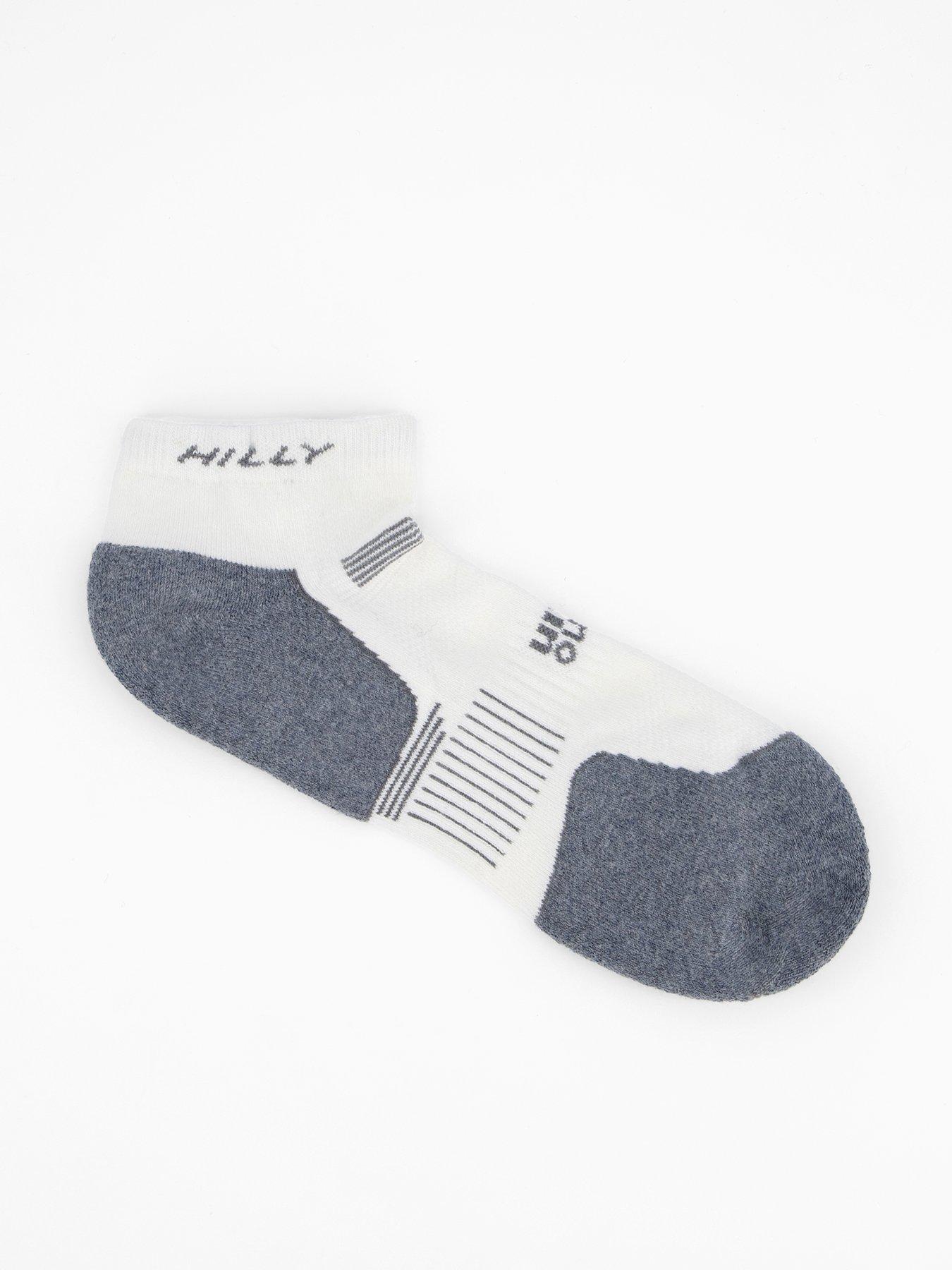Hilly Running Medium Supreme Quarter Socks - White