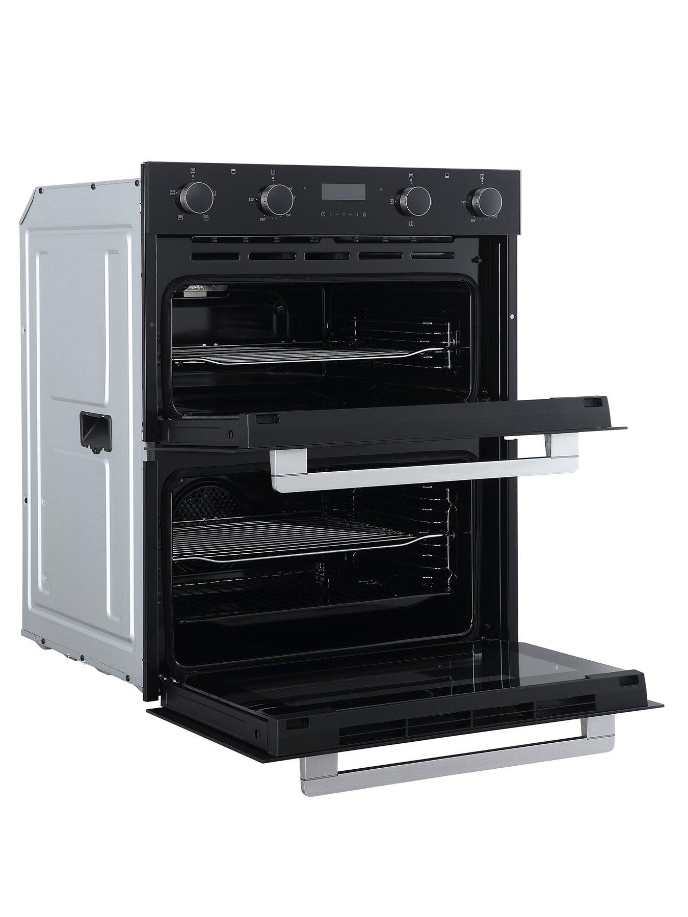 stillFront image of russell-hobbs-rh72deo1001b01-built-in-72cm-high-electric-double-oven-in-black