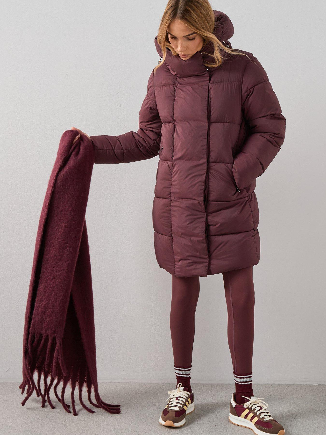  image of the-very-collection-brushed-tassel-scarf-burgundy