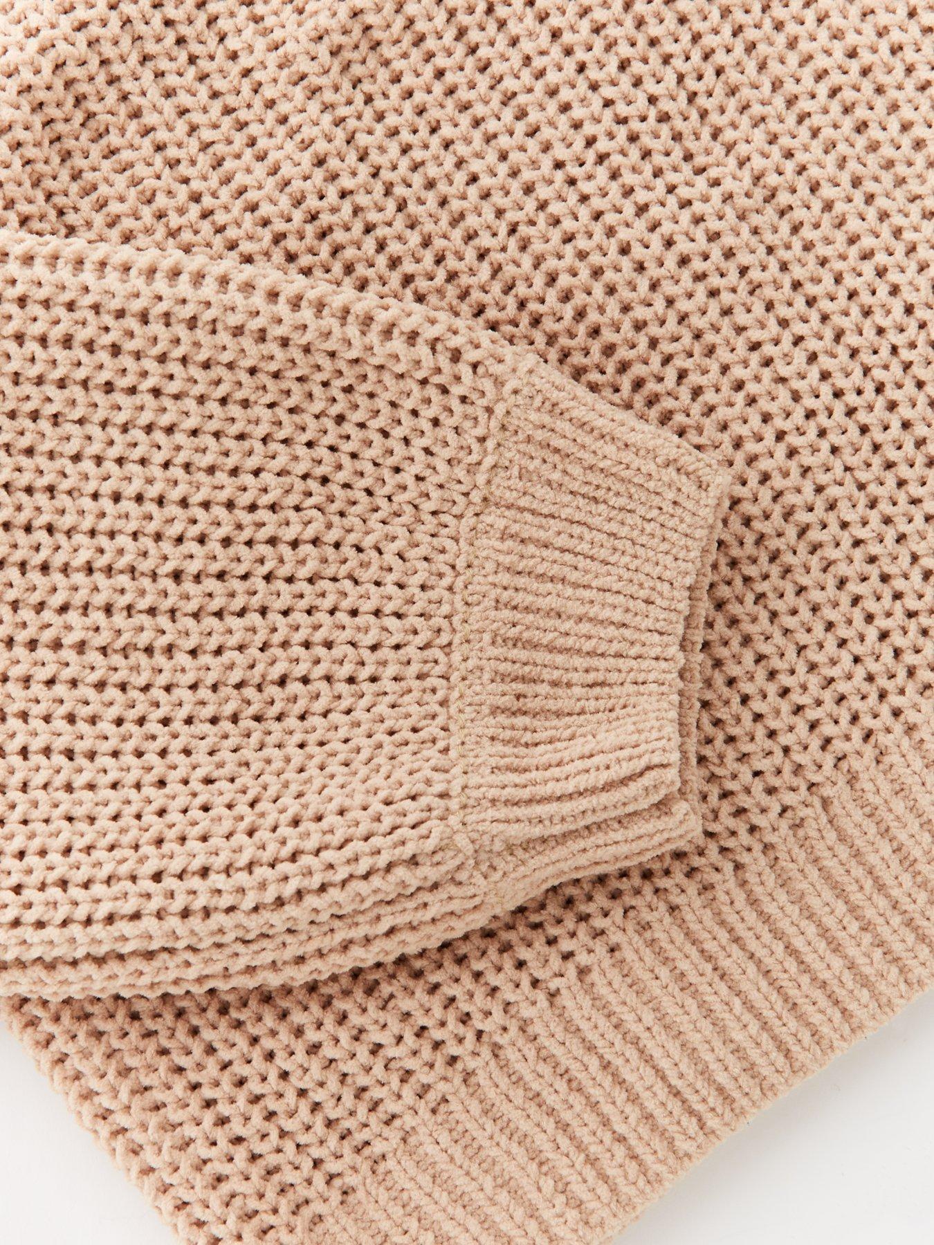 Image 4 of 4 of V by Very Girls Chenille Jumper - Beige