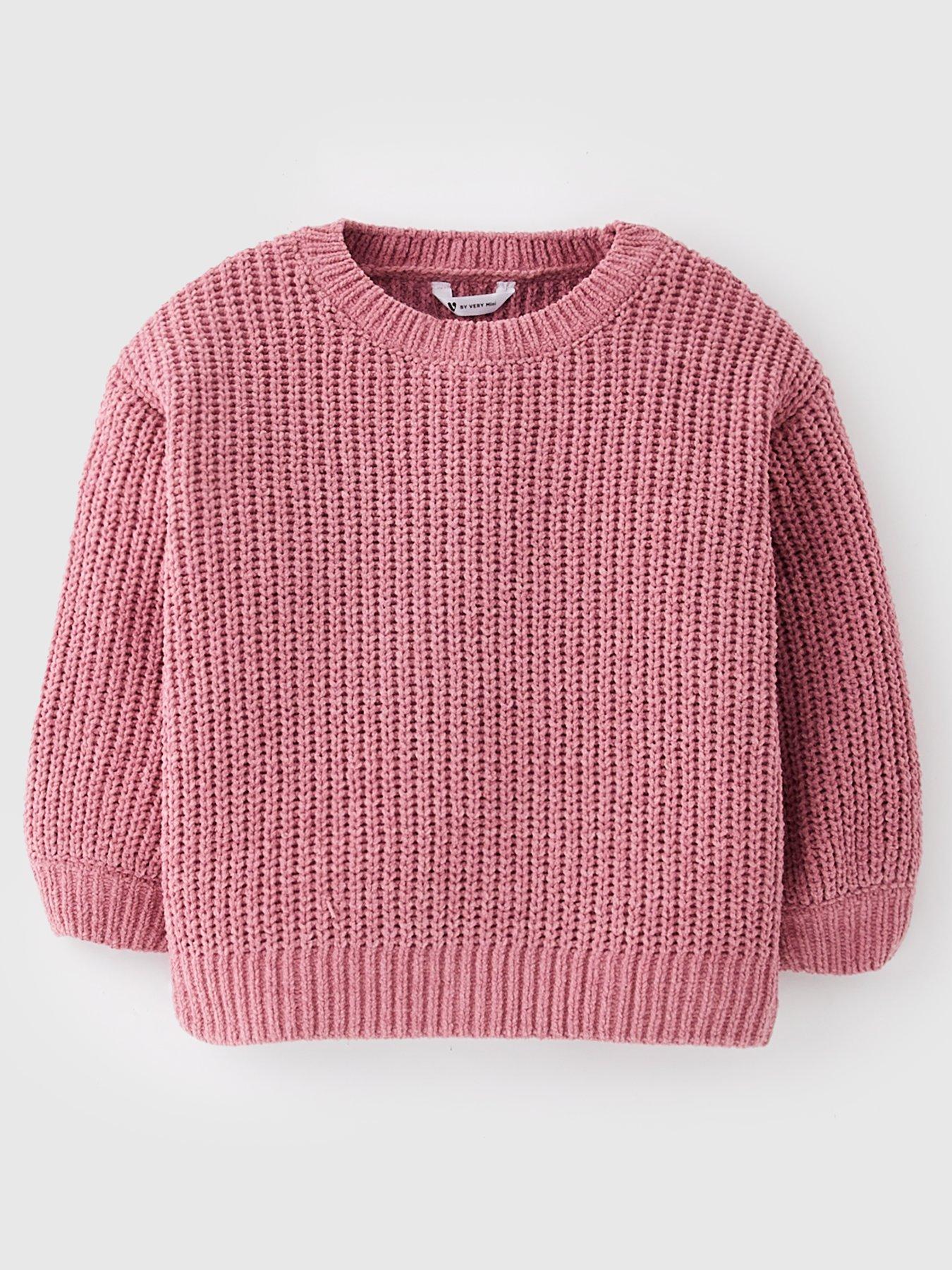 undefined Girls Chenille Jumper - Pink