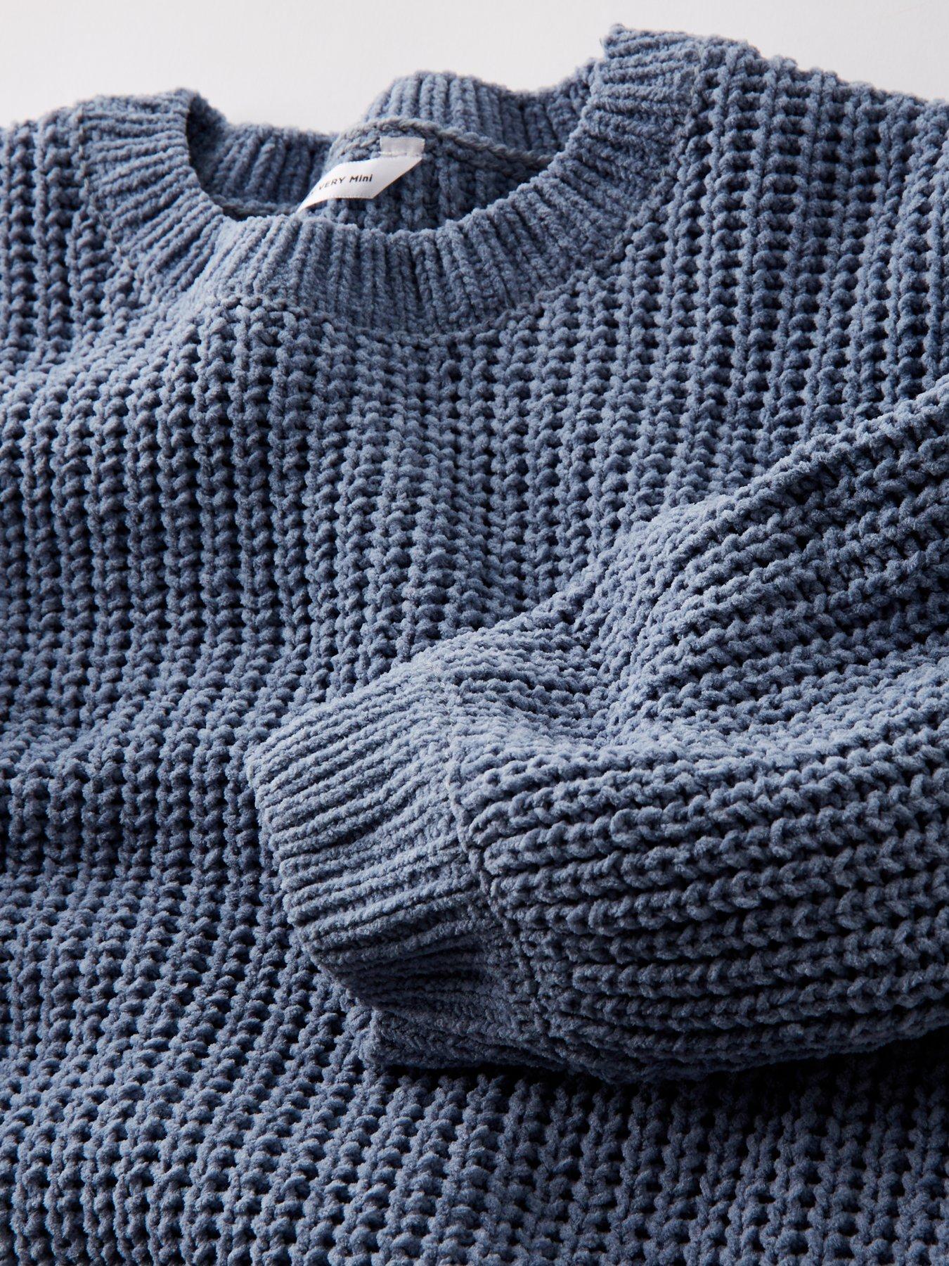 Image 3 of 4 of Mini V by Very Girls Chenille Jumper - Blue