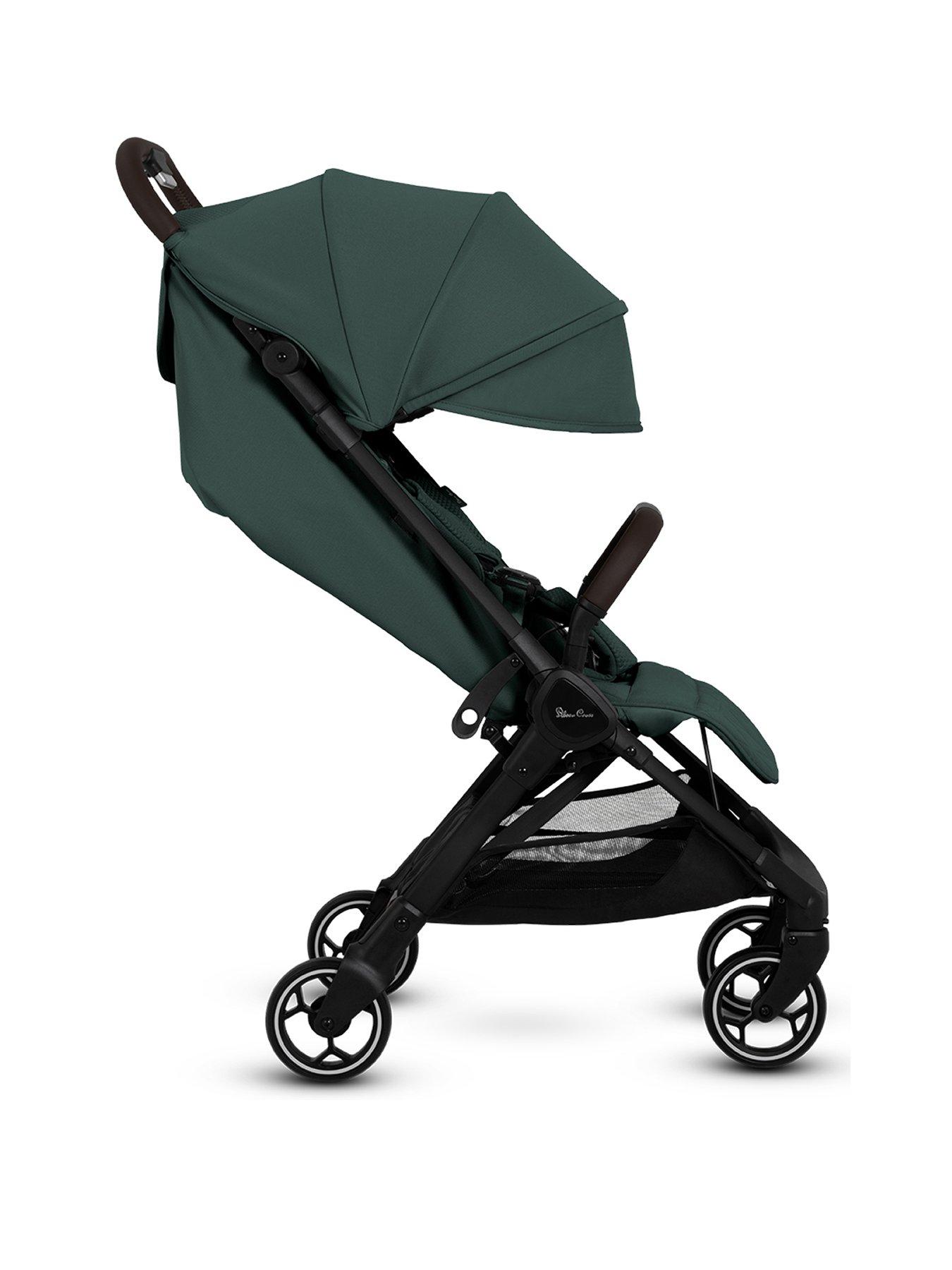 stillFront image of silver-cross-clic-pushchair-with-travel-bag-conifer