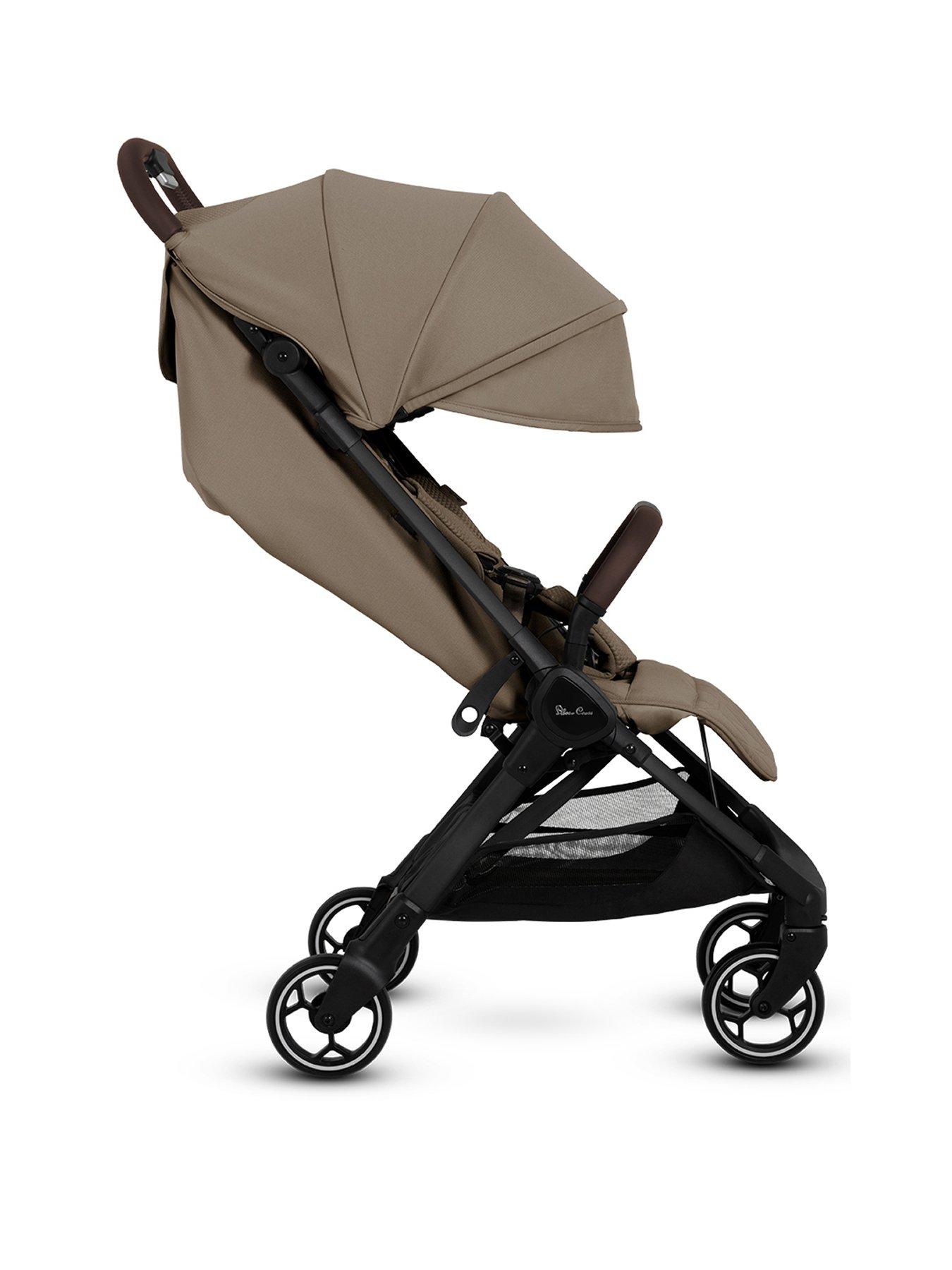  image of silver-cross-clic-pushchair-with-travel-bag-cobble