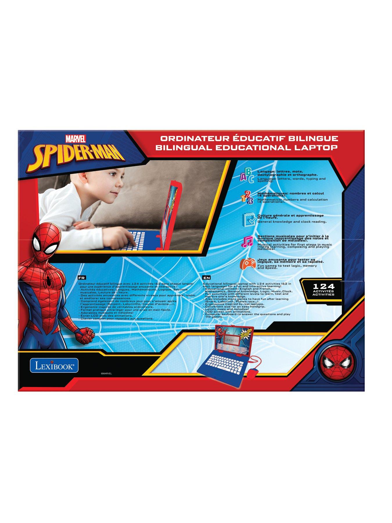 Image 4 of 6 of Spiderman Bilingual Educational laptop - 124 activities in English / French
