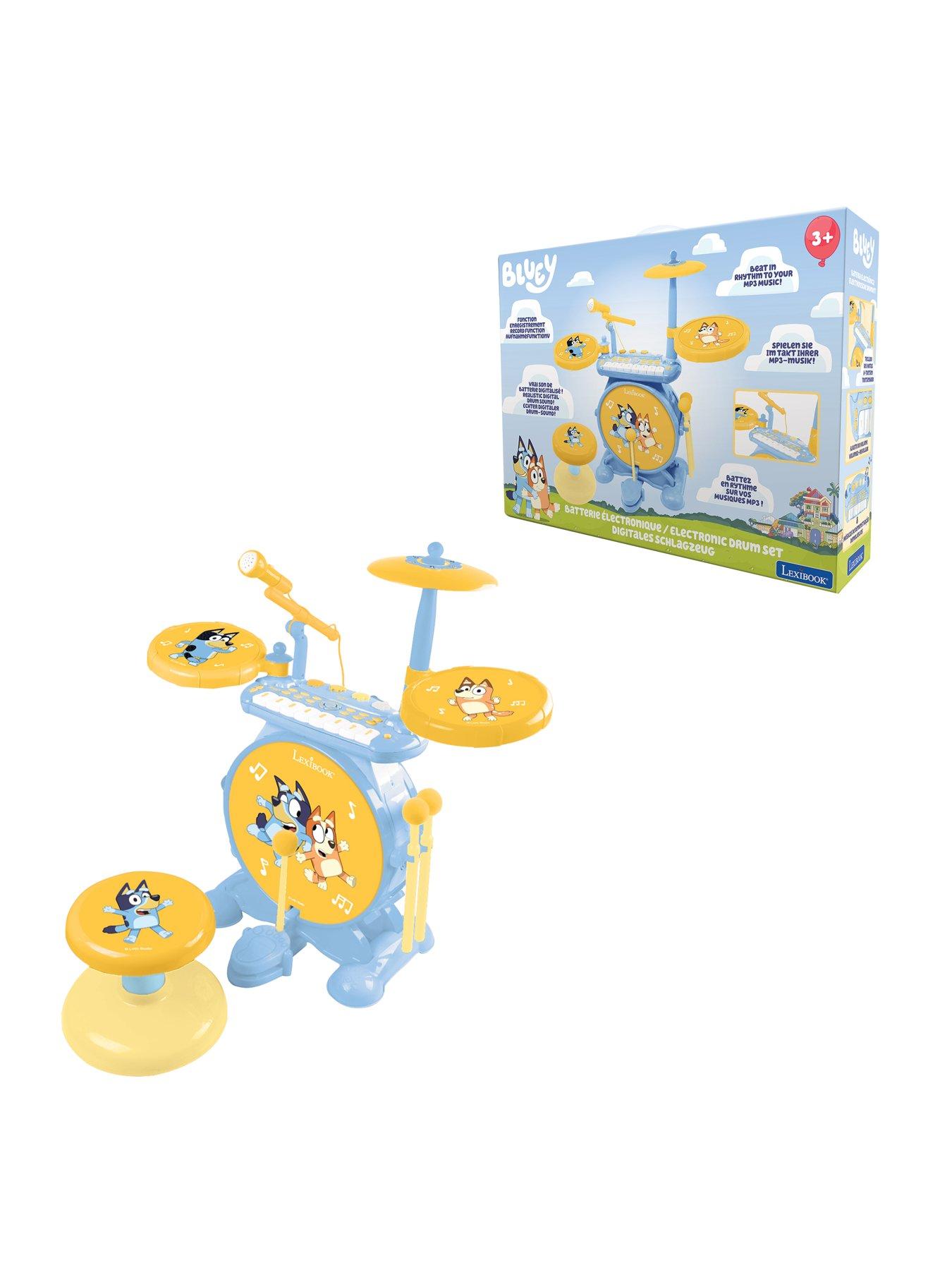 Image 2 of 5 of Bluey Rock Band Electronic Drum Set with Seat