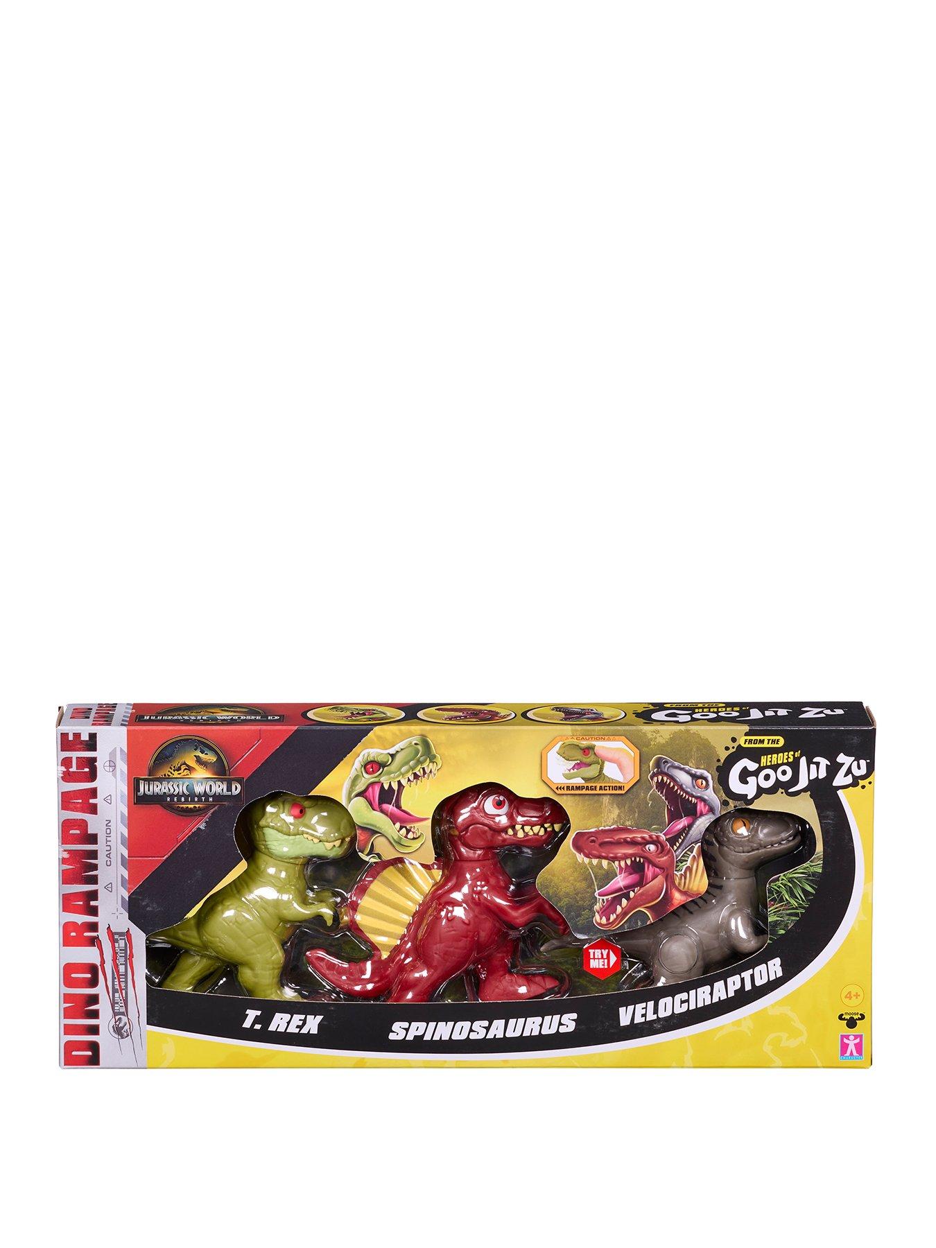 Heroes of Goo Jit Zu Jurassic World Rebirth 3 Pack of Stretchy Dinosaur Figures