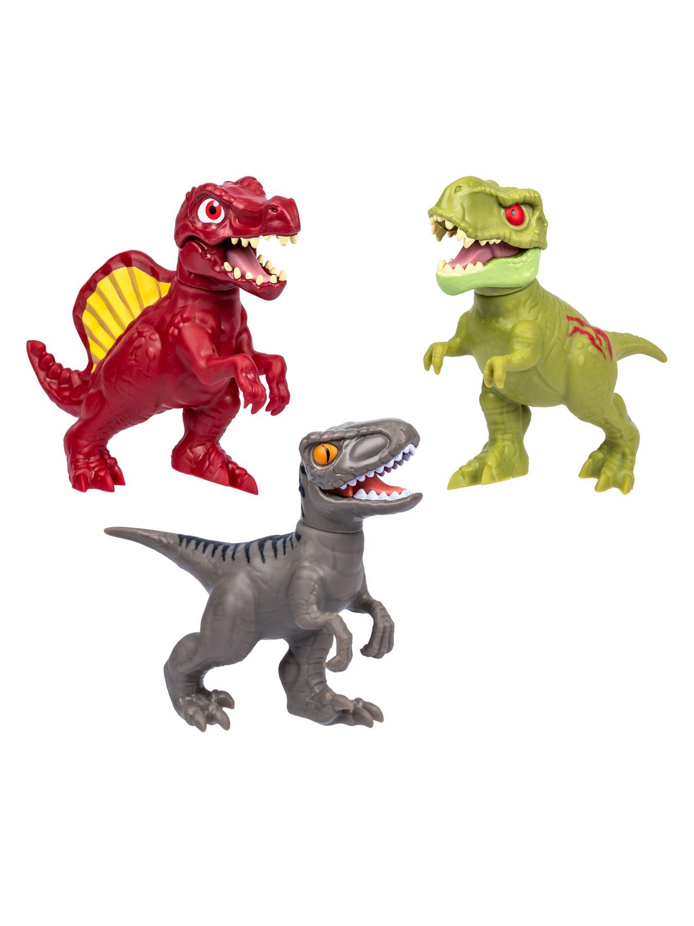 Image 2 of 7 of Heroes of Goo Jit Zu Jurassic World Rebirth 3 Pack of Stretchy Dinosaur Figures