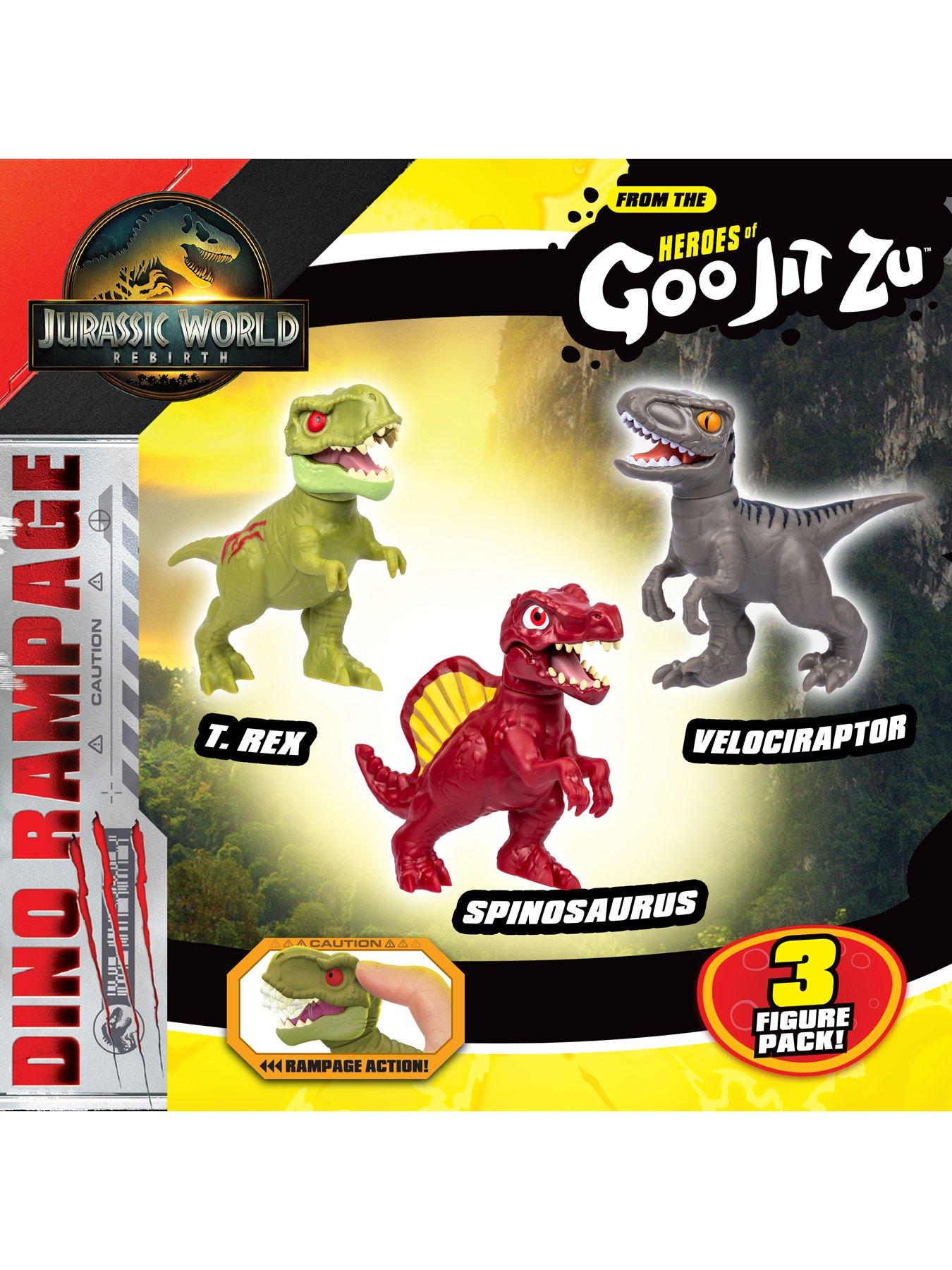 Image 7 of 7 of Heroes of Goo Jit Zu Jurassic World Rebirth 3 Pack of Stretchy Dinosaur Figures