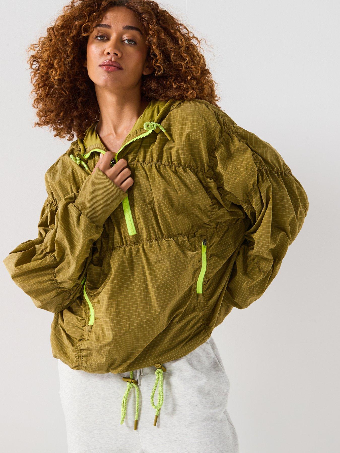 FP Movement Womens Training Light Packer Hike Pullover - Green