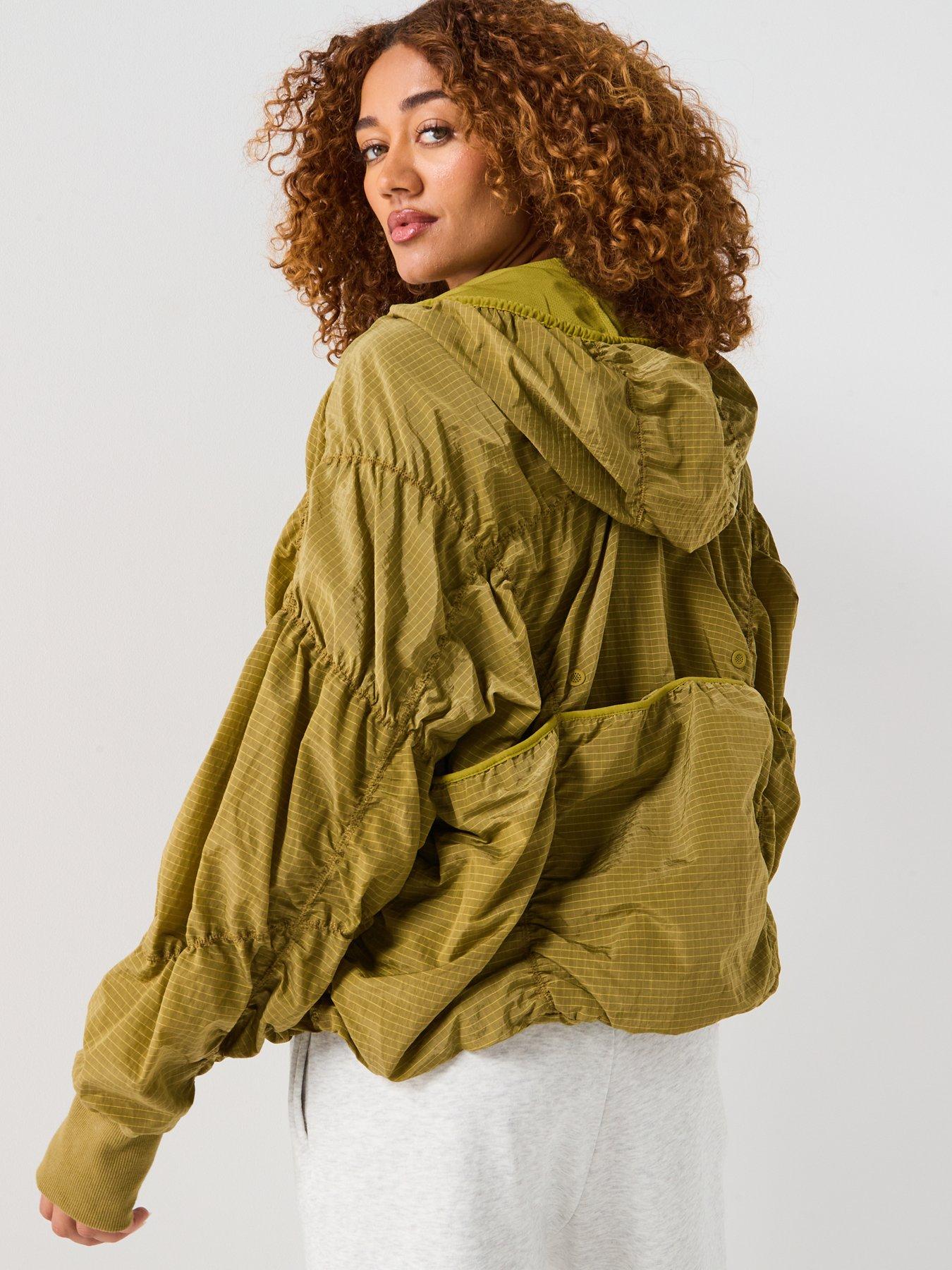 Image 2 of 6 of FP Movement Womens Training Light Packer Hike 1/4&nbsp;Zip&nbsp;Jacket- Green