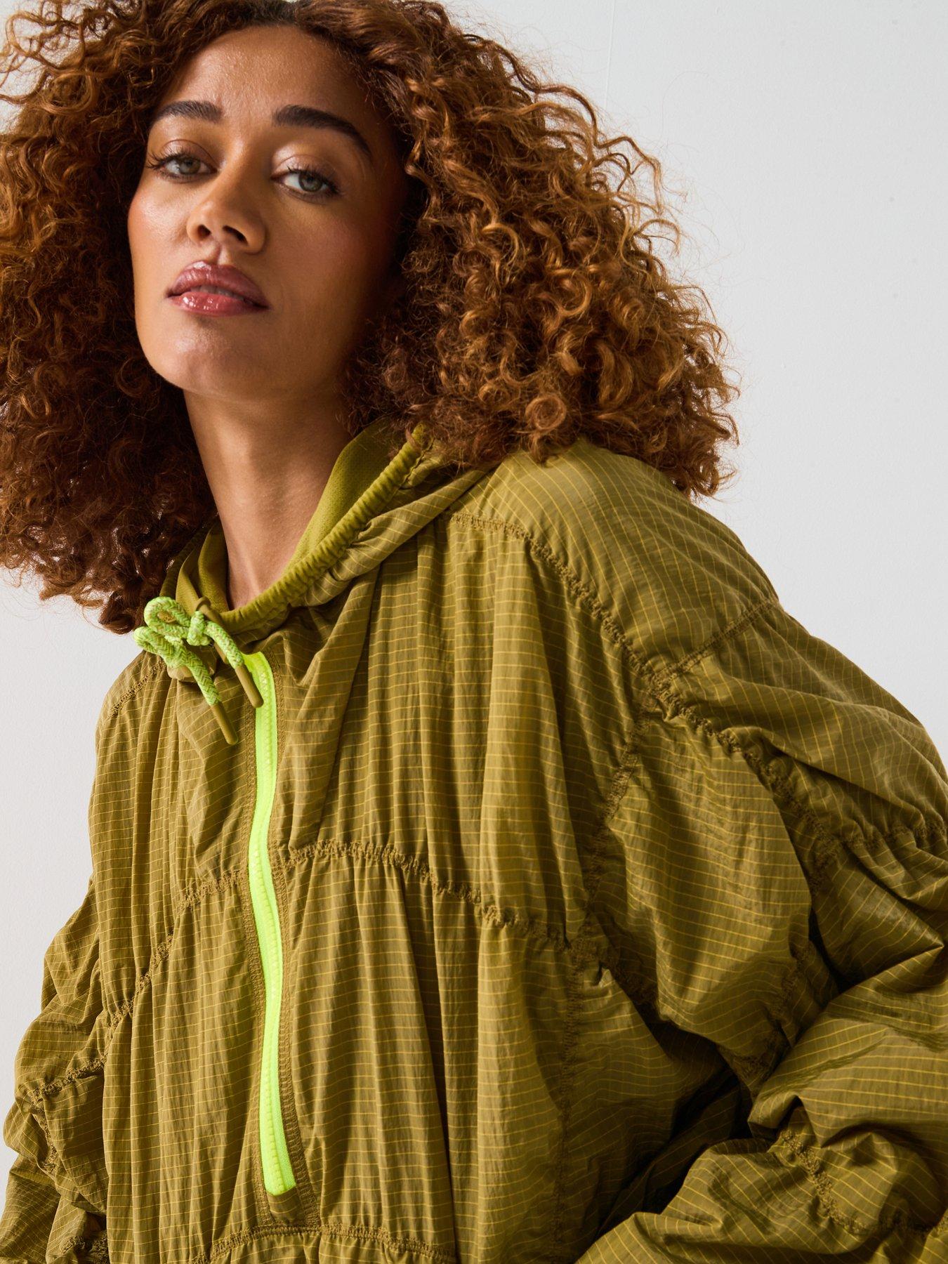 Image 4 of 6 of FP Movement Womens Training Light Packer Hike 1/4&nbsp;Zip&nbsp;Jacket- Green