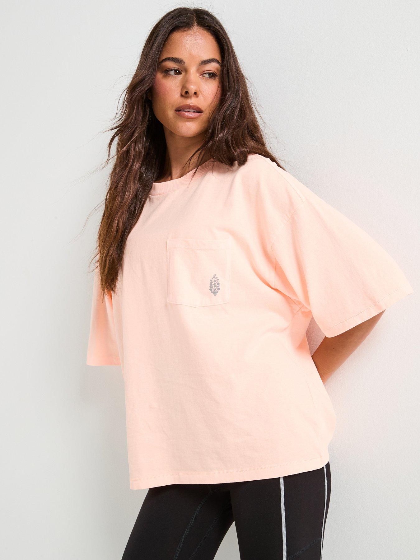 FP Movement Womens Training Logo Tackle Tee - Pink