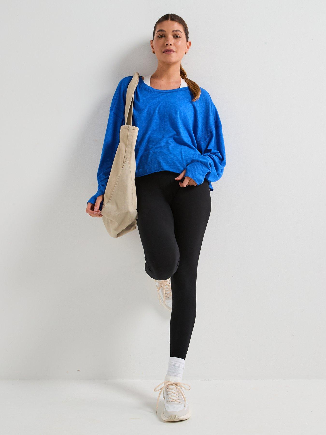  image of fp-movement-womens-training-my-time-layer-sweat-top-blue