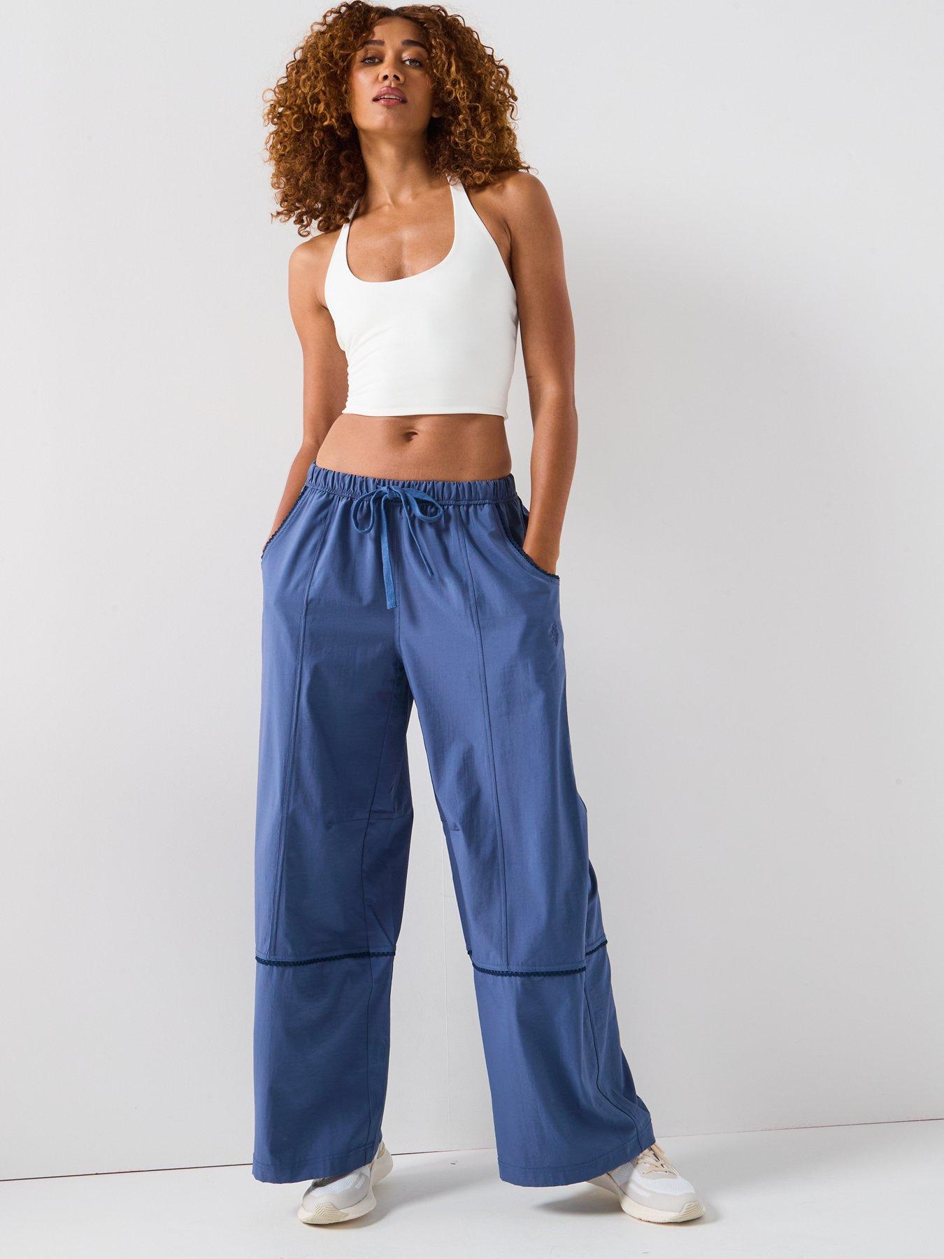  image of fp-movement-womens-training-wish-it-wide-leg-pants-blue