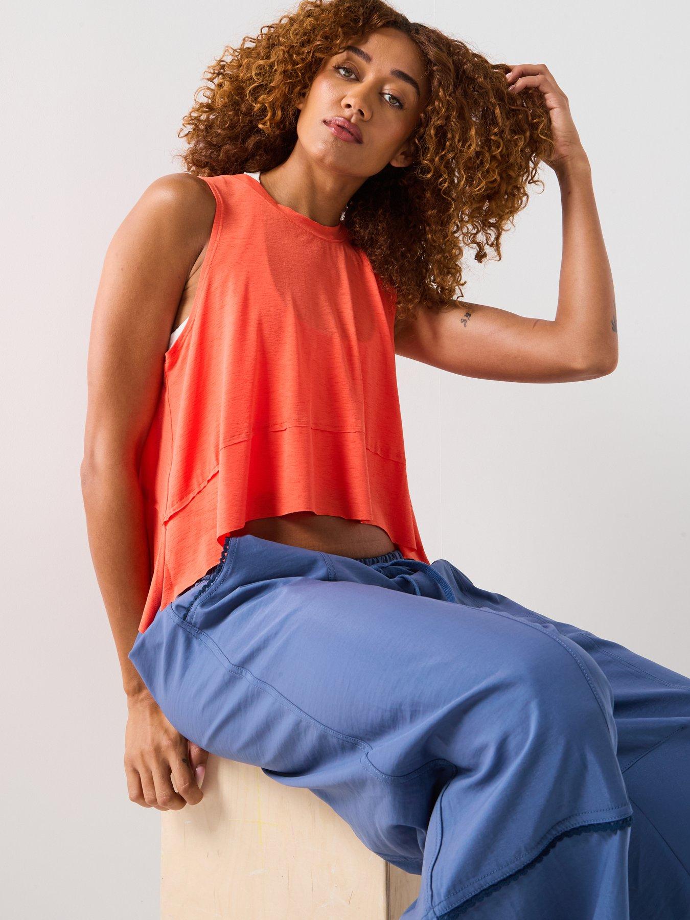 Image 6 of 6 of FP Movement Womens Training Tempo Tank - Red