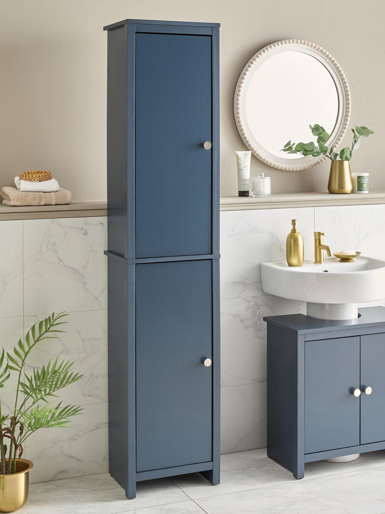 front image of very-home-bramford-tall-bathroomnbspcabinet-navy