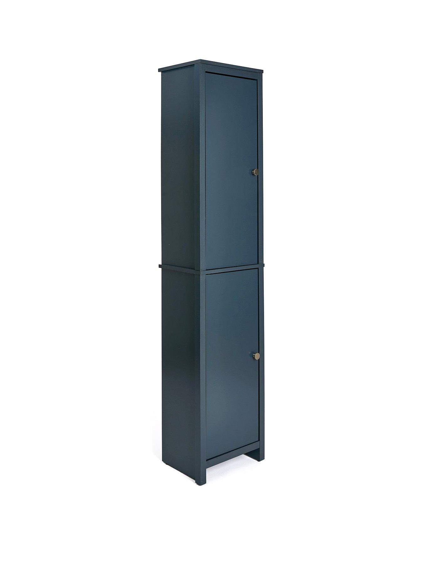  image of very-home-bramford-tall-bathroomnbspcabinet-navy