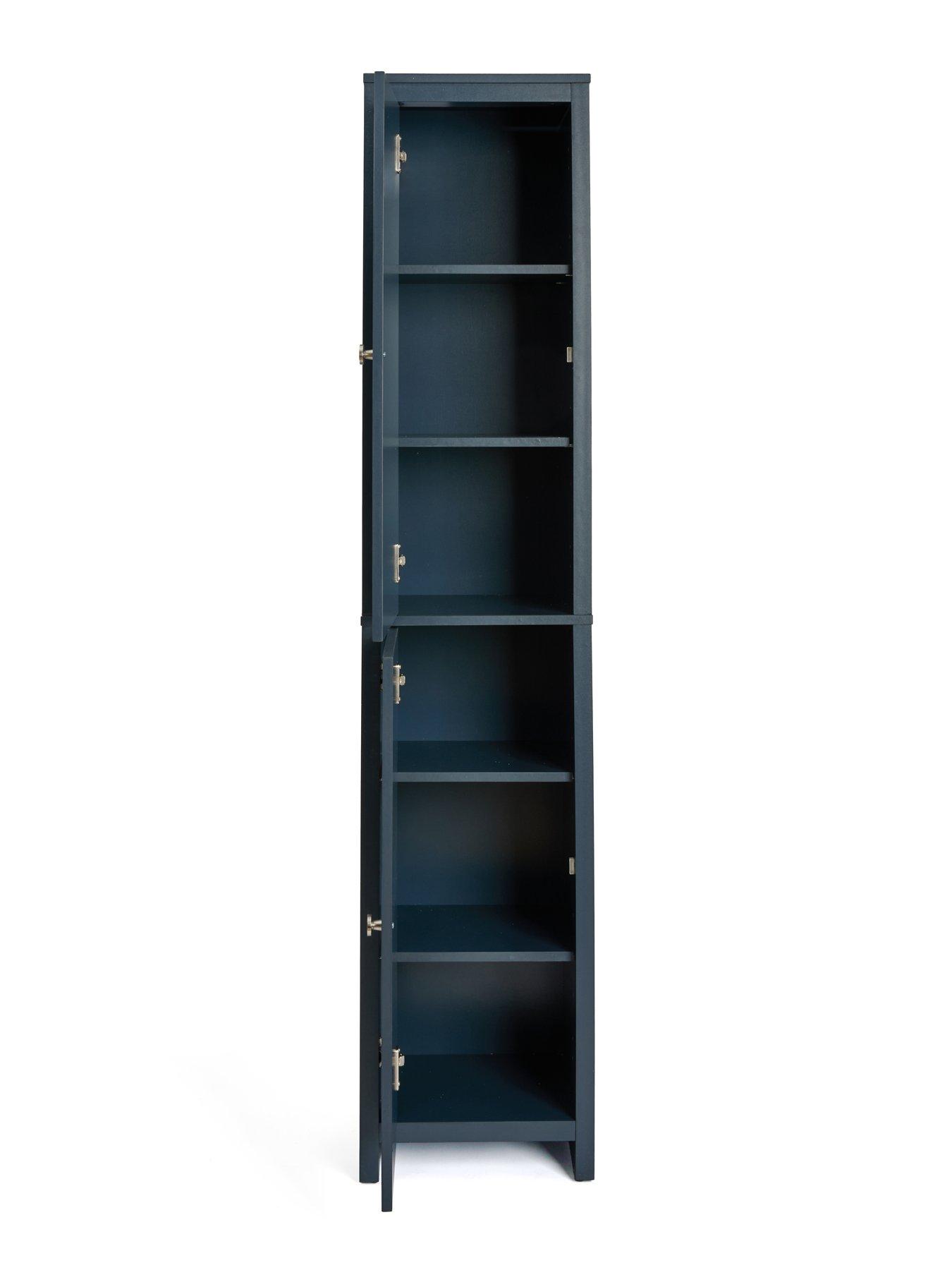  image of very-home-bramford-tall-bathroomnbspcabinet-navy