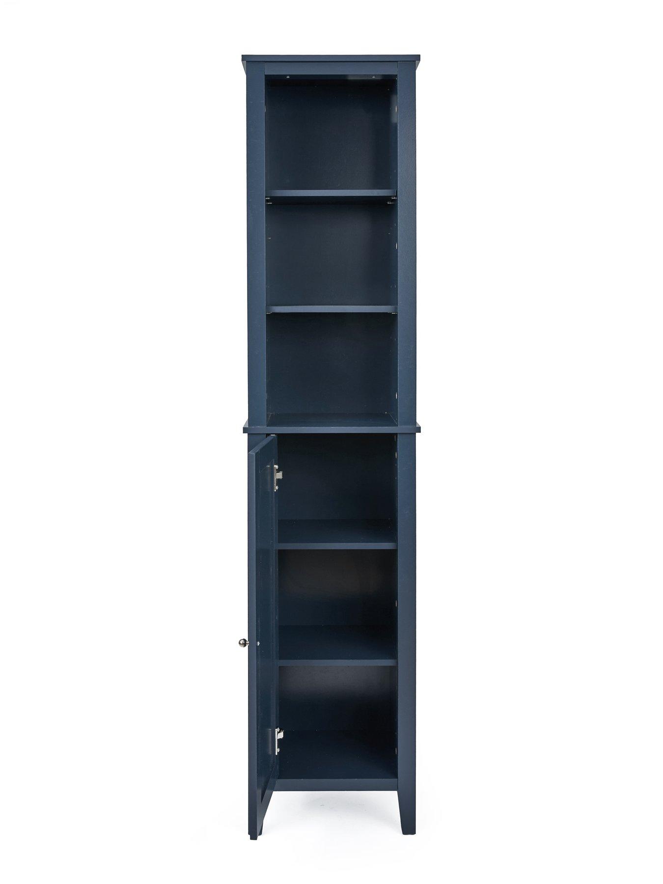  image of very-home-corrie-tall-bathroom-cabinet-navy-fscreg-certified