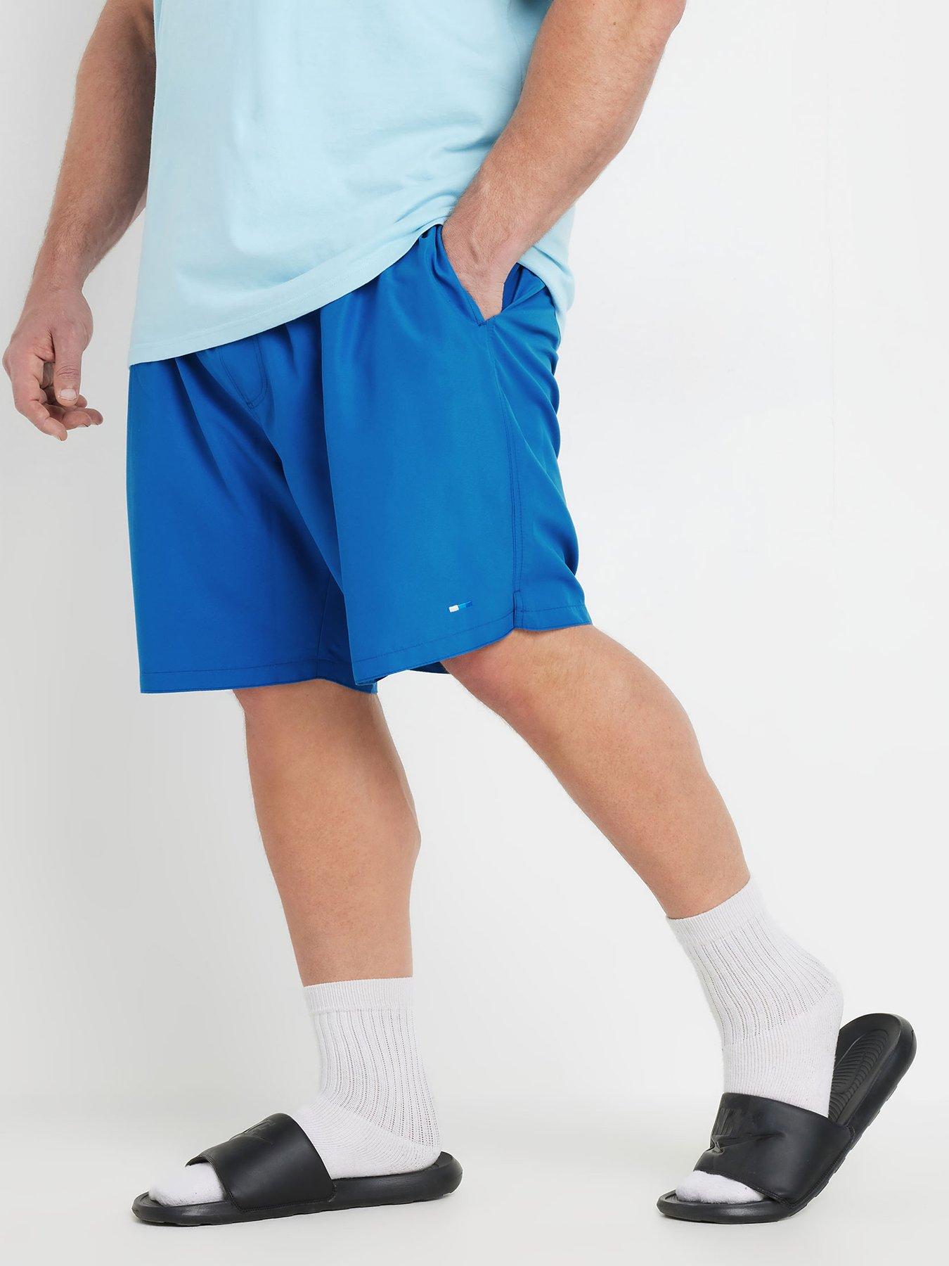 badrhino-plain-swim-shorts-blue